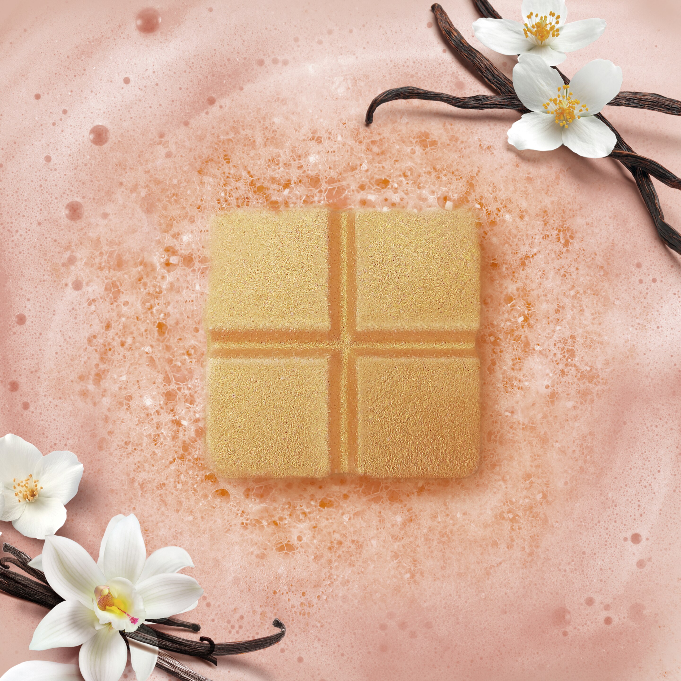 Texture Shot Love Beauty Planet Coconut & Warm Vanilla Bath Bomb
