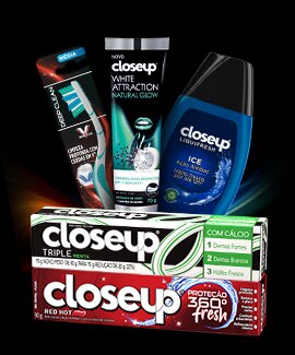 Produtos da marca Close Up 