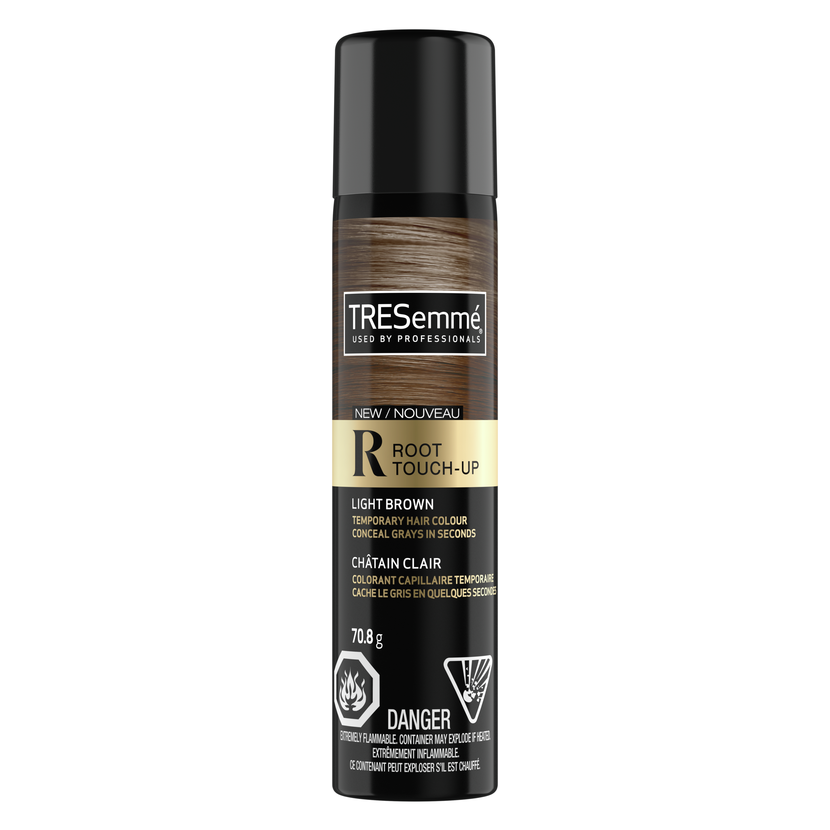 TRESemmé Root Touch Up Spray for Light Brown Hair 70.8g front of pack