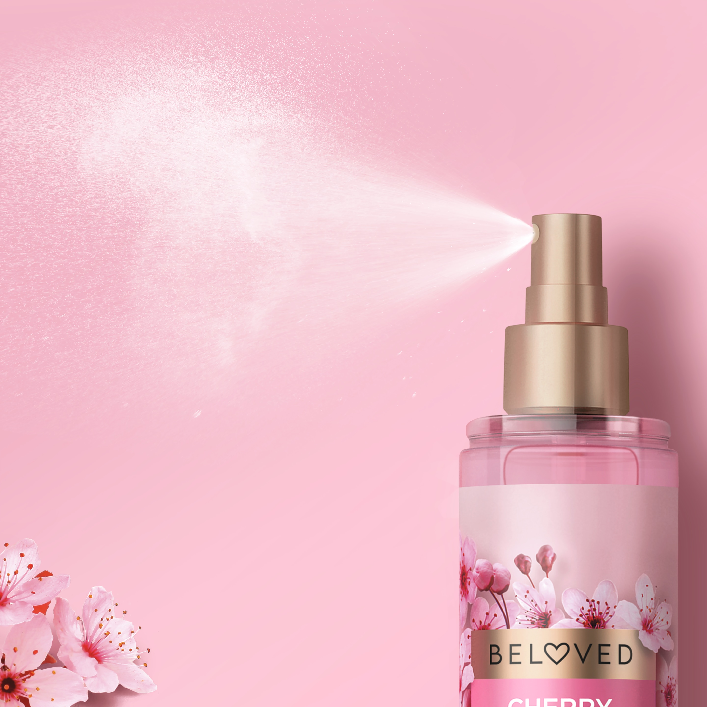 Texture Shot Love Beauty Planet Cherry Blossom & Tea Rose Body Mist