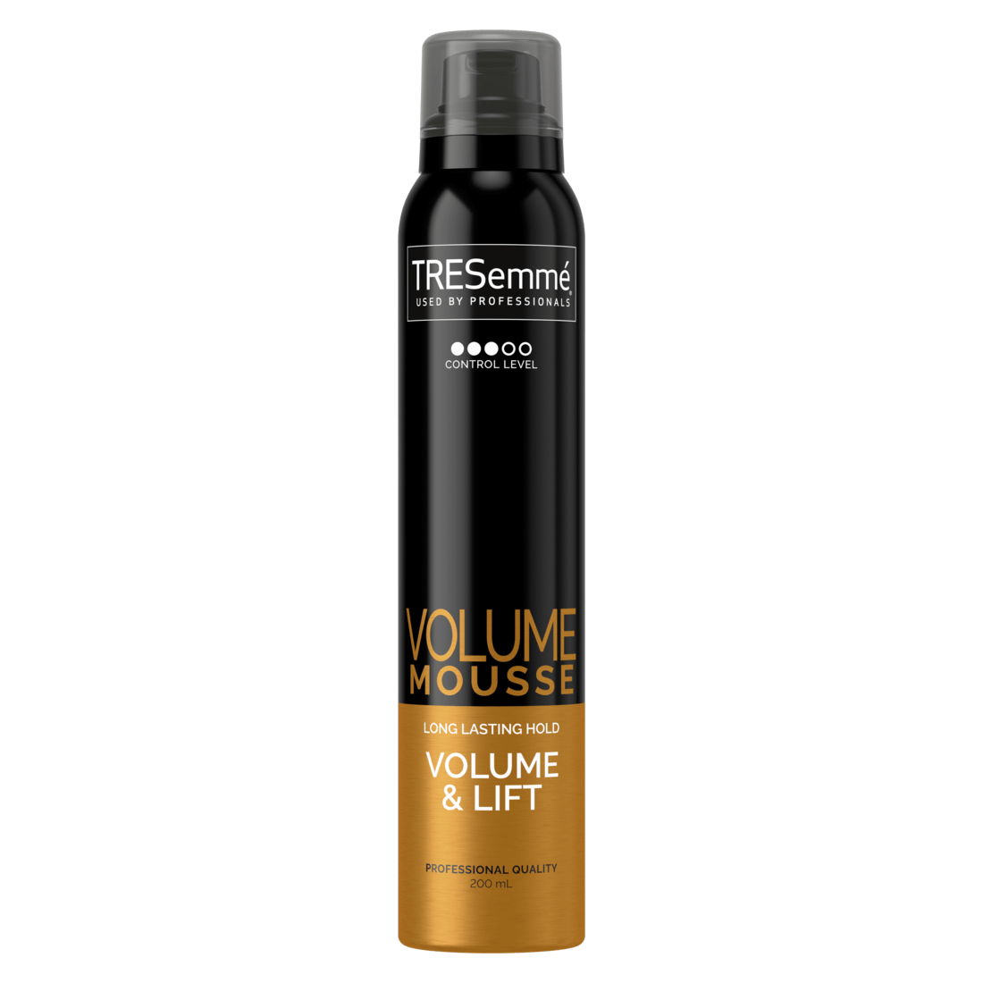 A 200ml can of TRESemmé Volume & Lift Mousse front of pack image