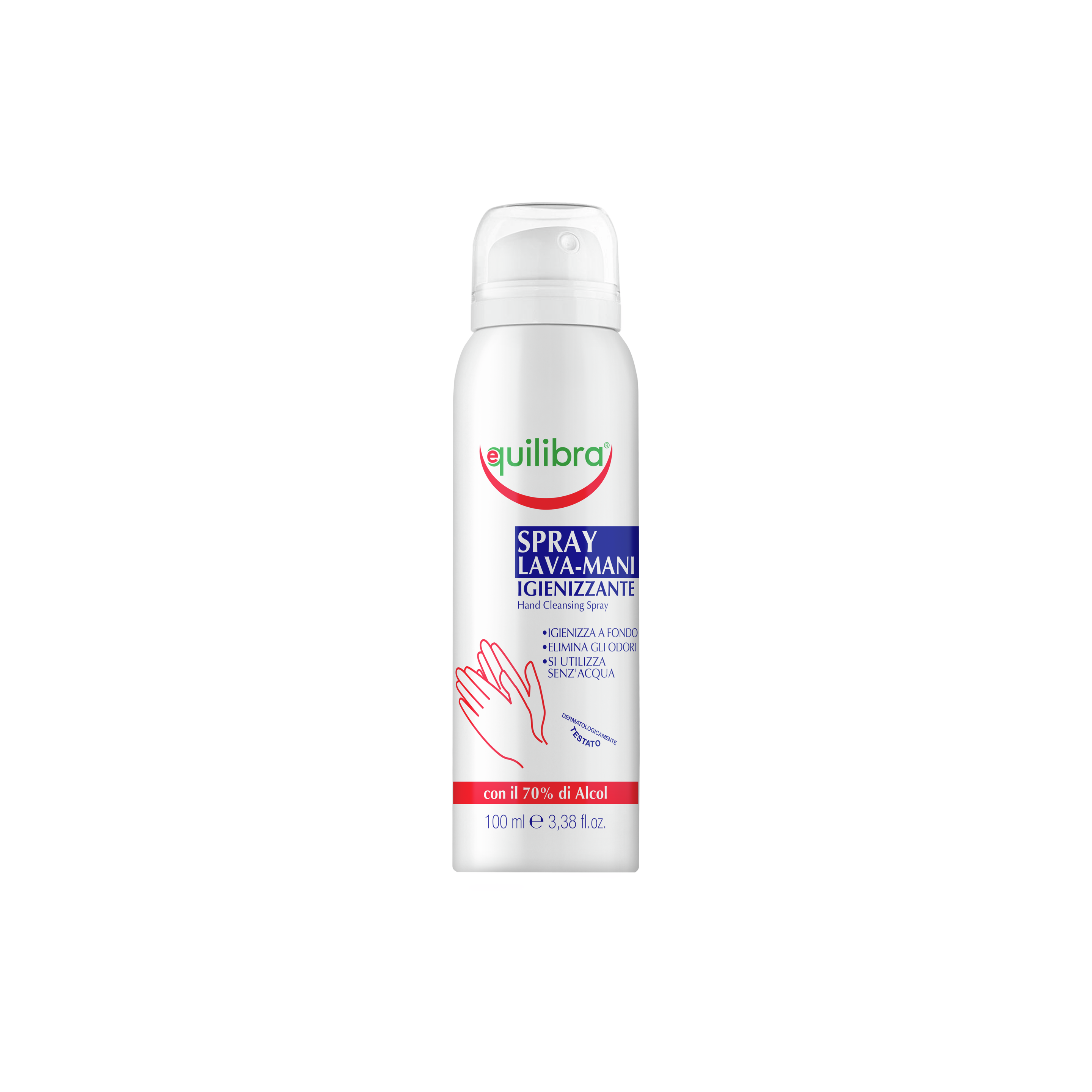 Spray Lava-Mani Igienizzante Equilibra<sup>®</sup> - Bombola spray 100 ml