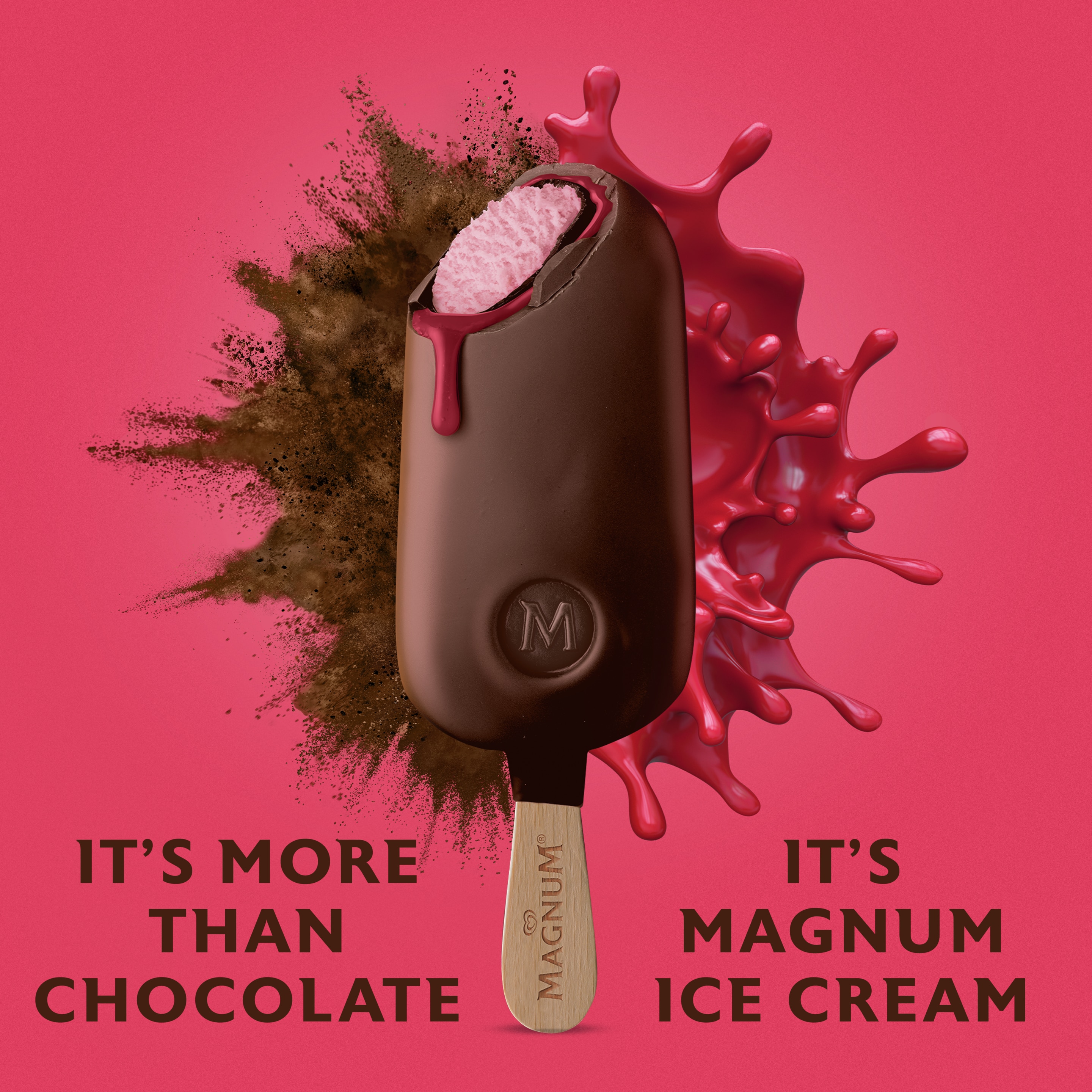 Double Raspberry Ice Cream Bar