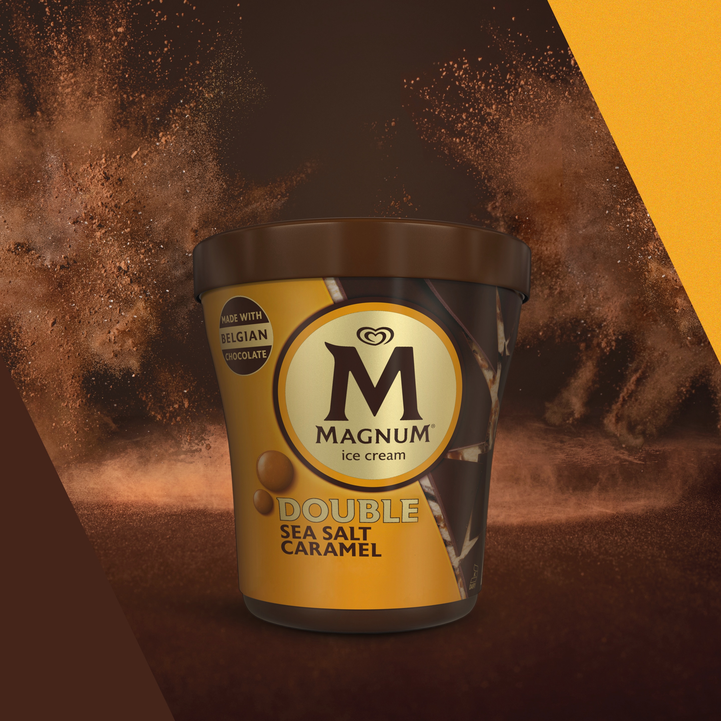 Magnum Double Sea Salt Caramel Vanilla & Caramel Swirl Milk