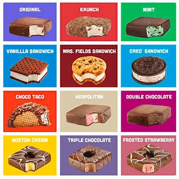 Imagen retro de productos Klondike