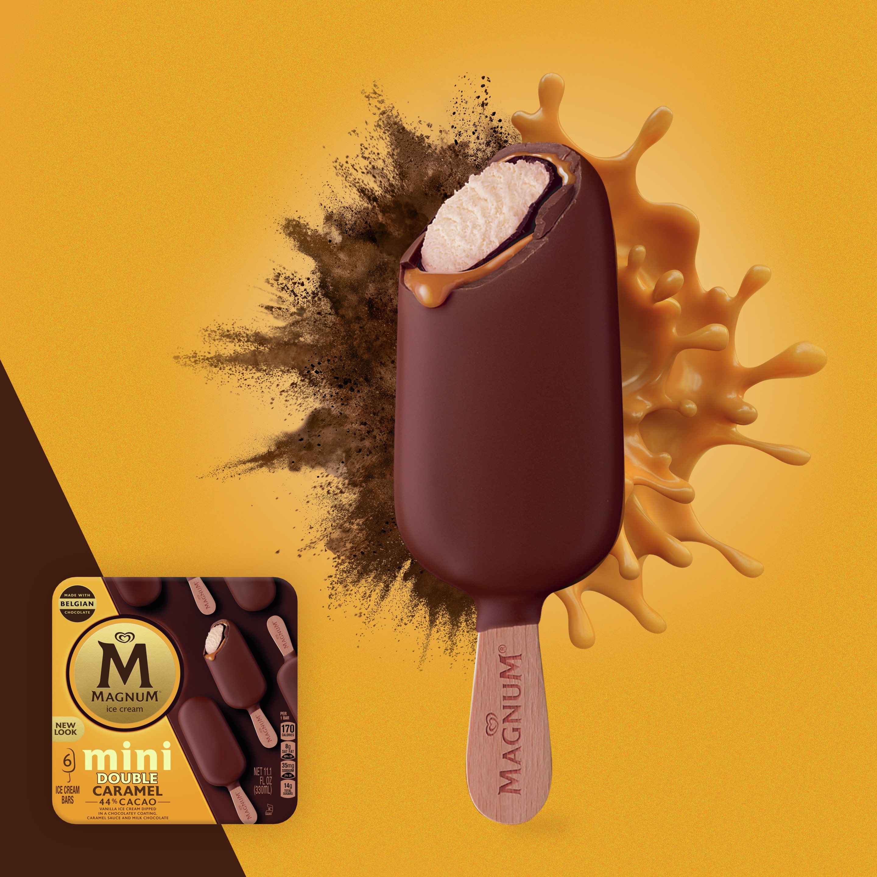 Mini Double Caramel Ice Cream Bar