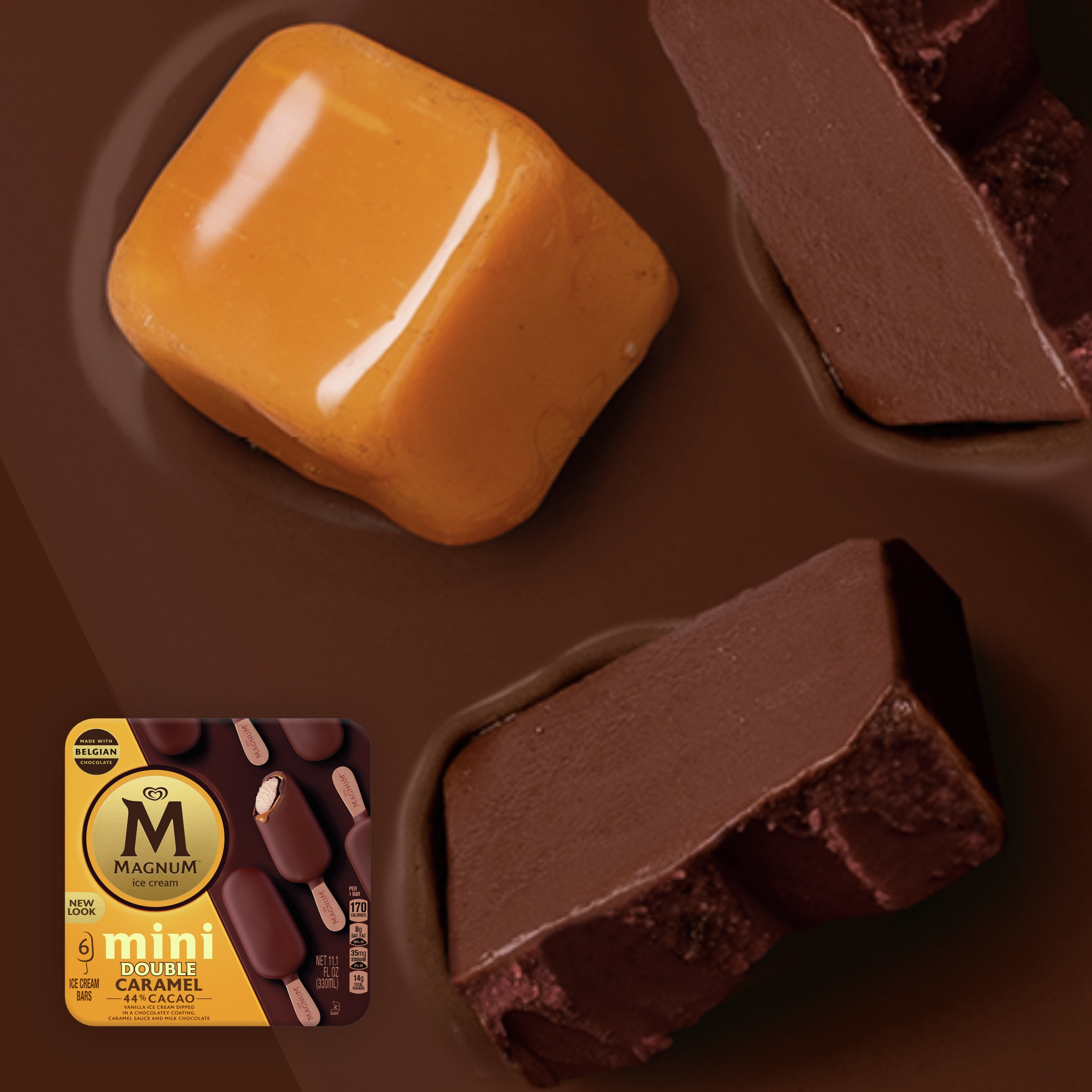 Mini Double Caramel Ice Cream Bar