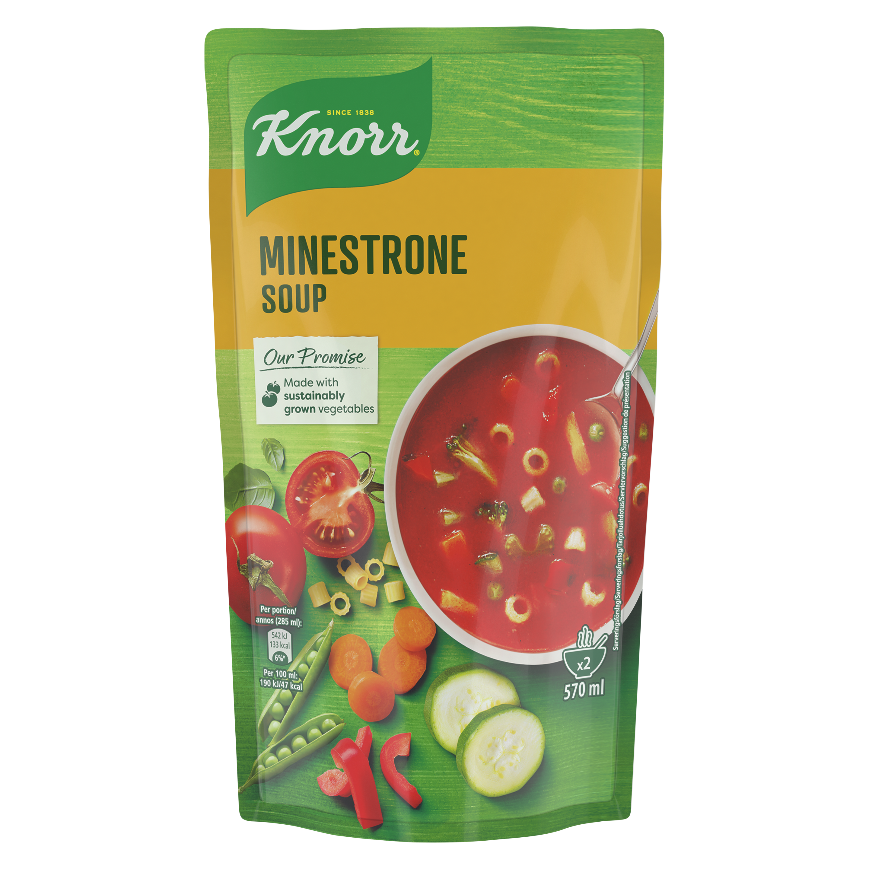 KNORR Minestrone 570 ml sachet 2 portions