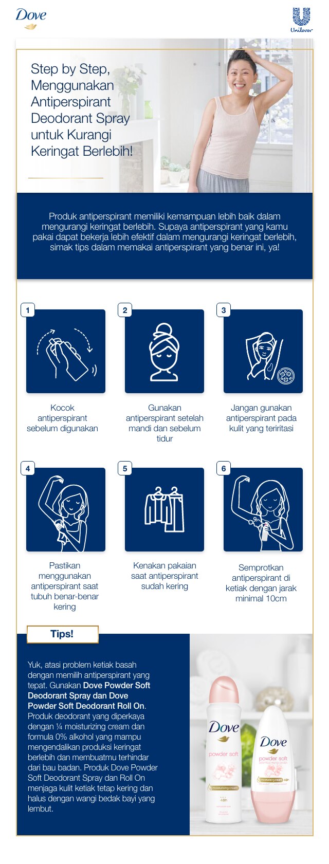 Step by Step, Menggunakan Antiperspirant Deodorant Spray untuk Kurangi