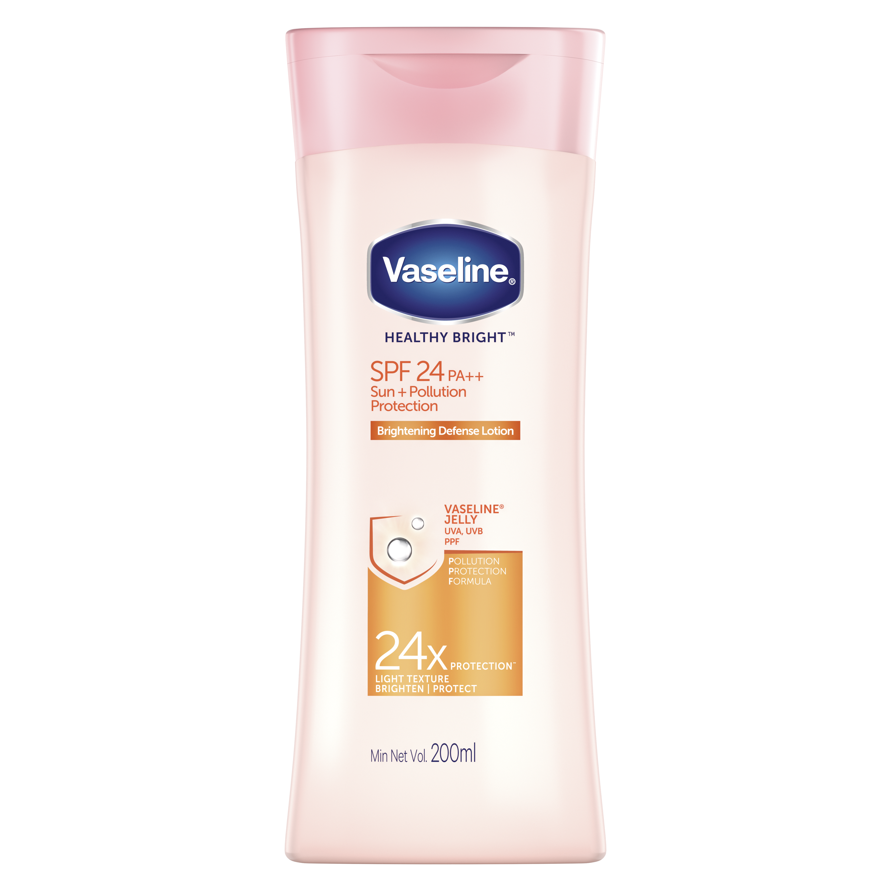 Vaseline Healthy Bright SPF 24 200ml FOP Pack