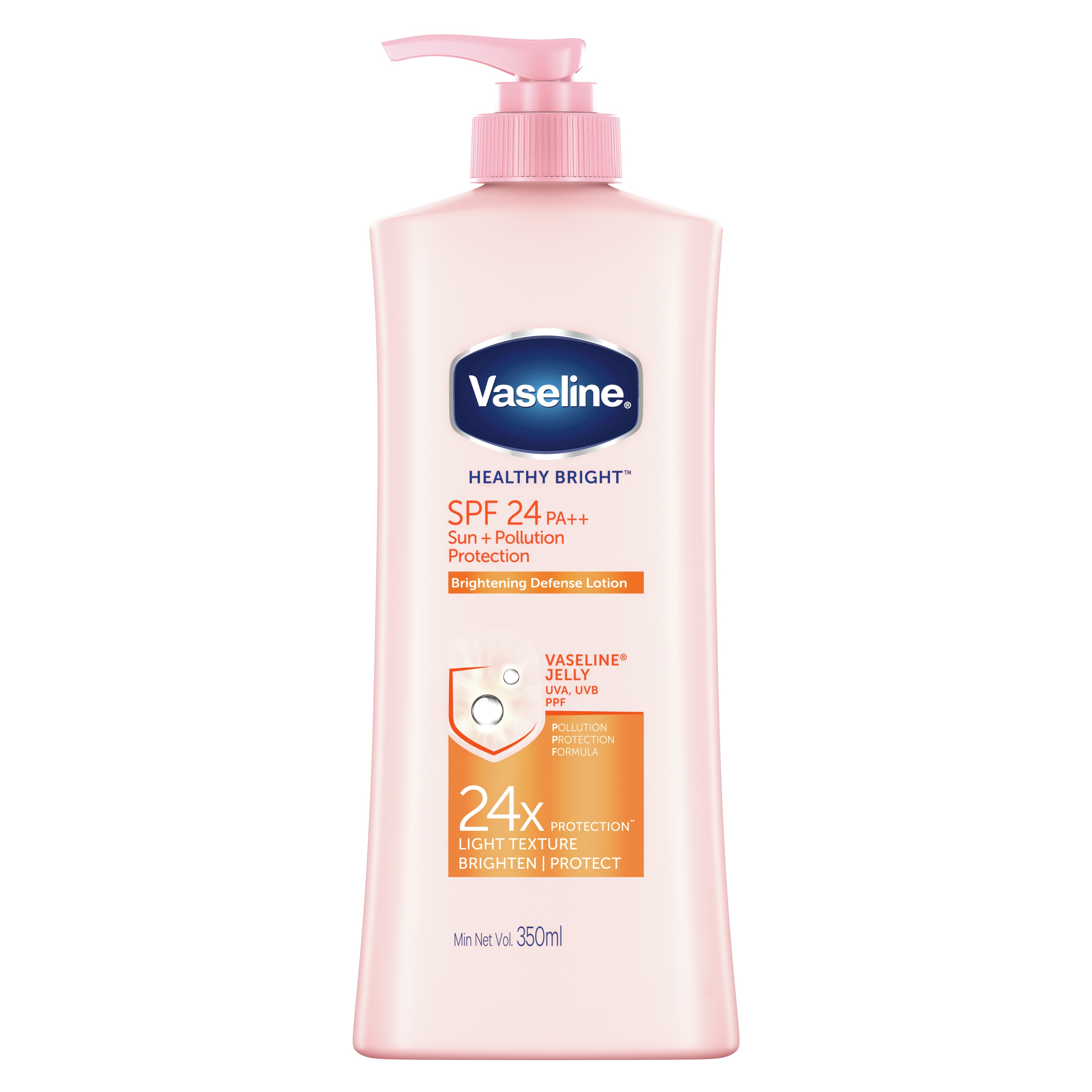 Vaseline Healthy Bright SPF 24 350ml FOP Pack