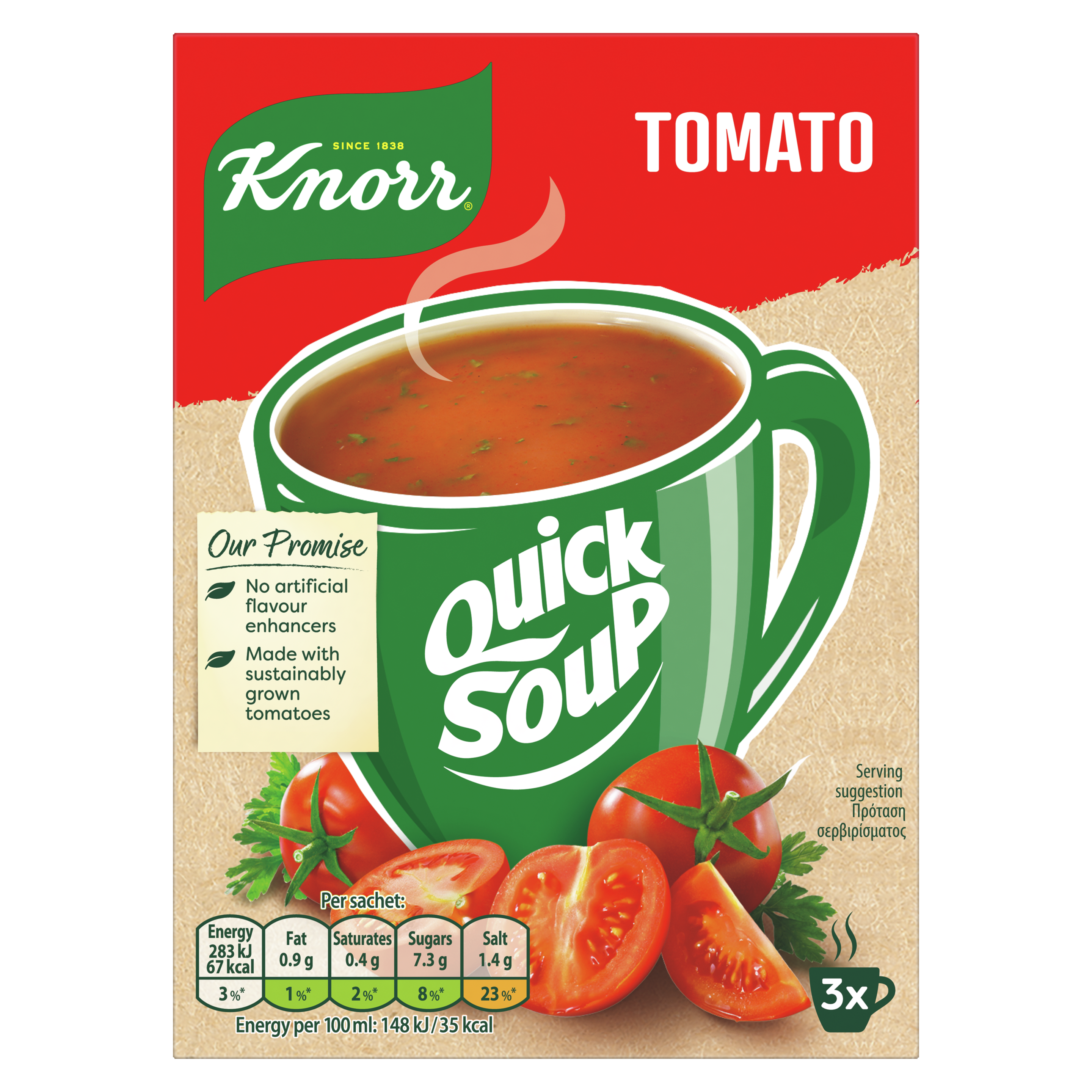 Knorr Quick Soup Τοματόσουπα με κρουτόν