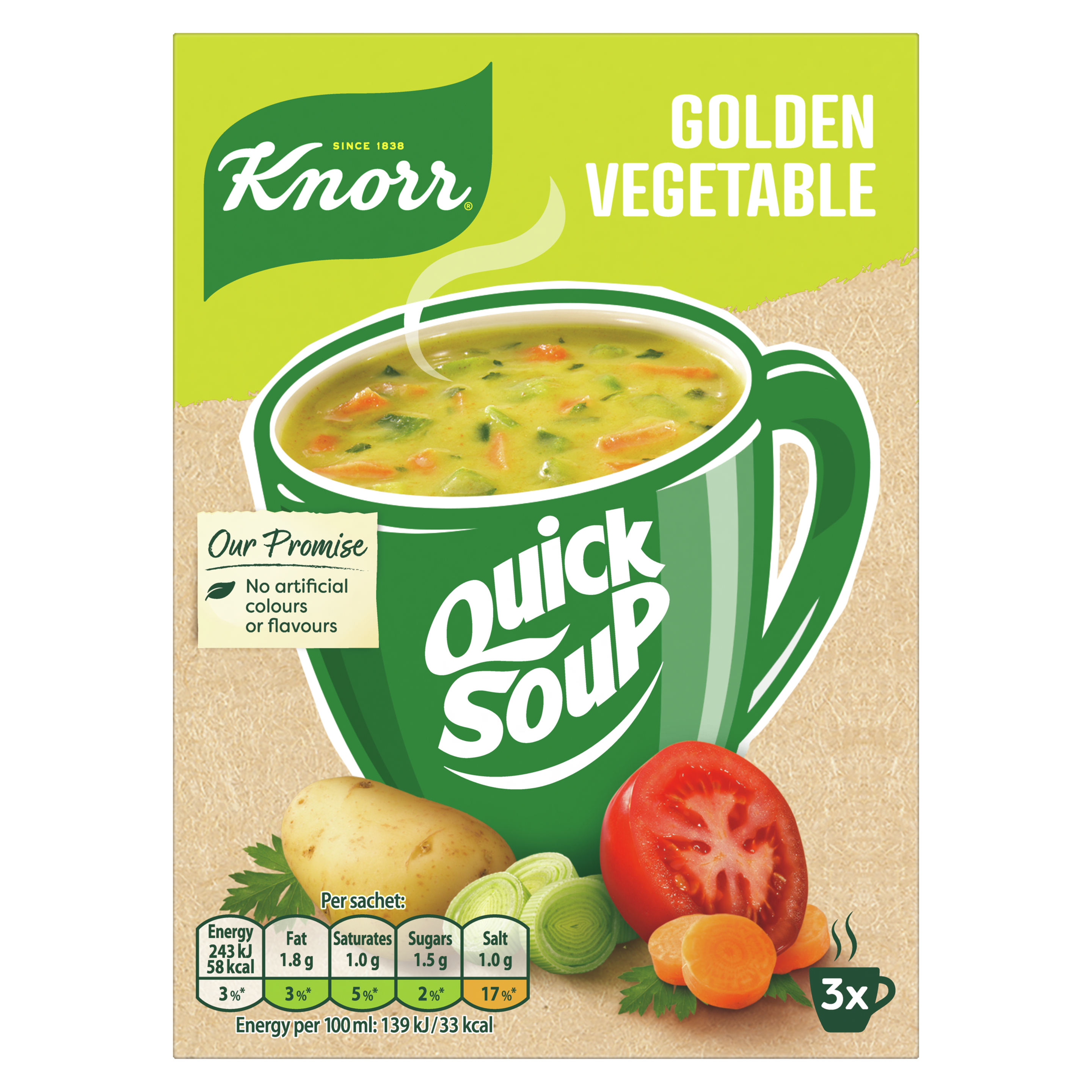 Quick Soup Golden Vegetable