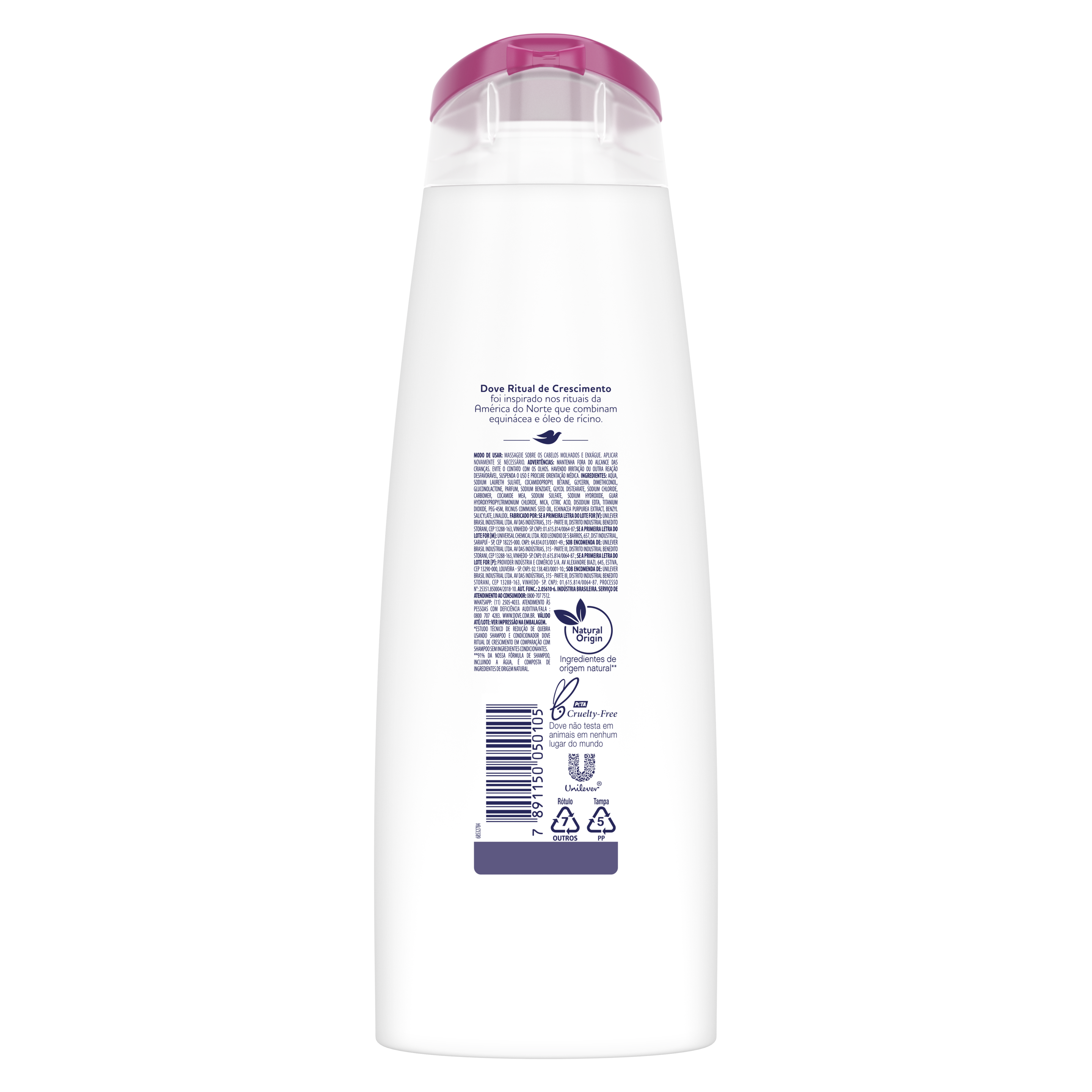 Shampoo Dove Ritual de Crescimento 400ml