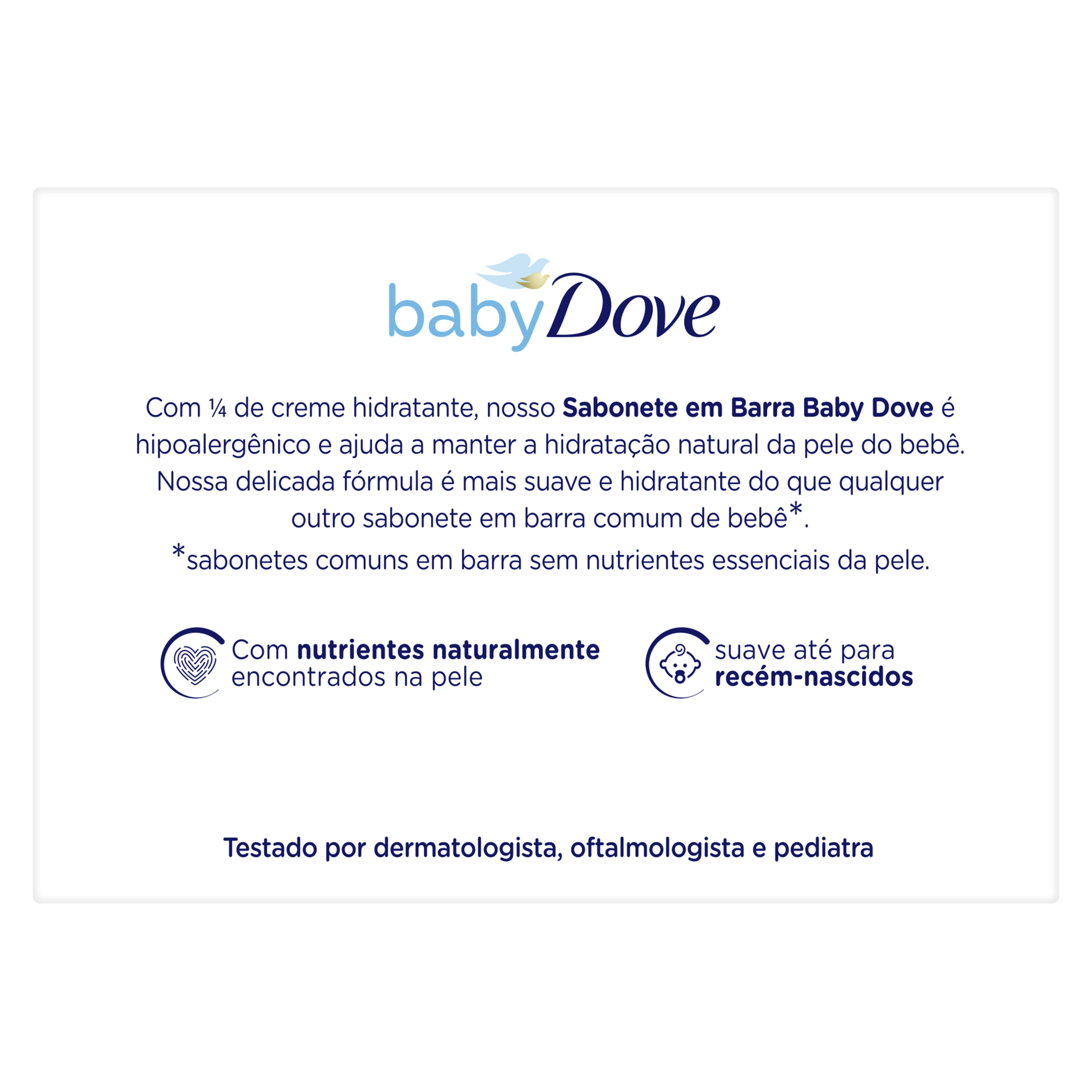 Dove Baby Hidratação Balanceada - Sabonete em Barra 75g