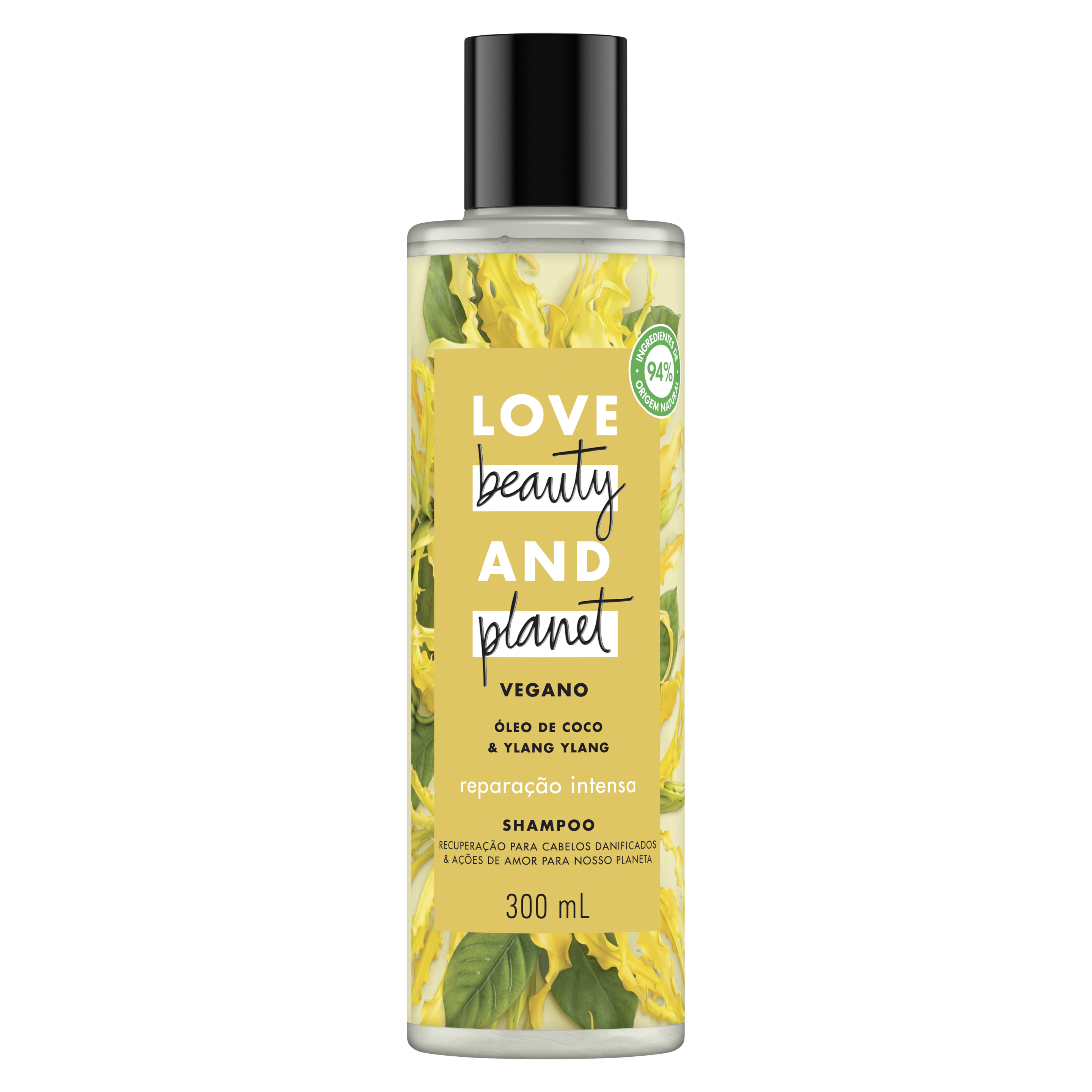 Frasco de Shampoo LBP no fundo branco de frente