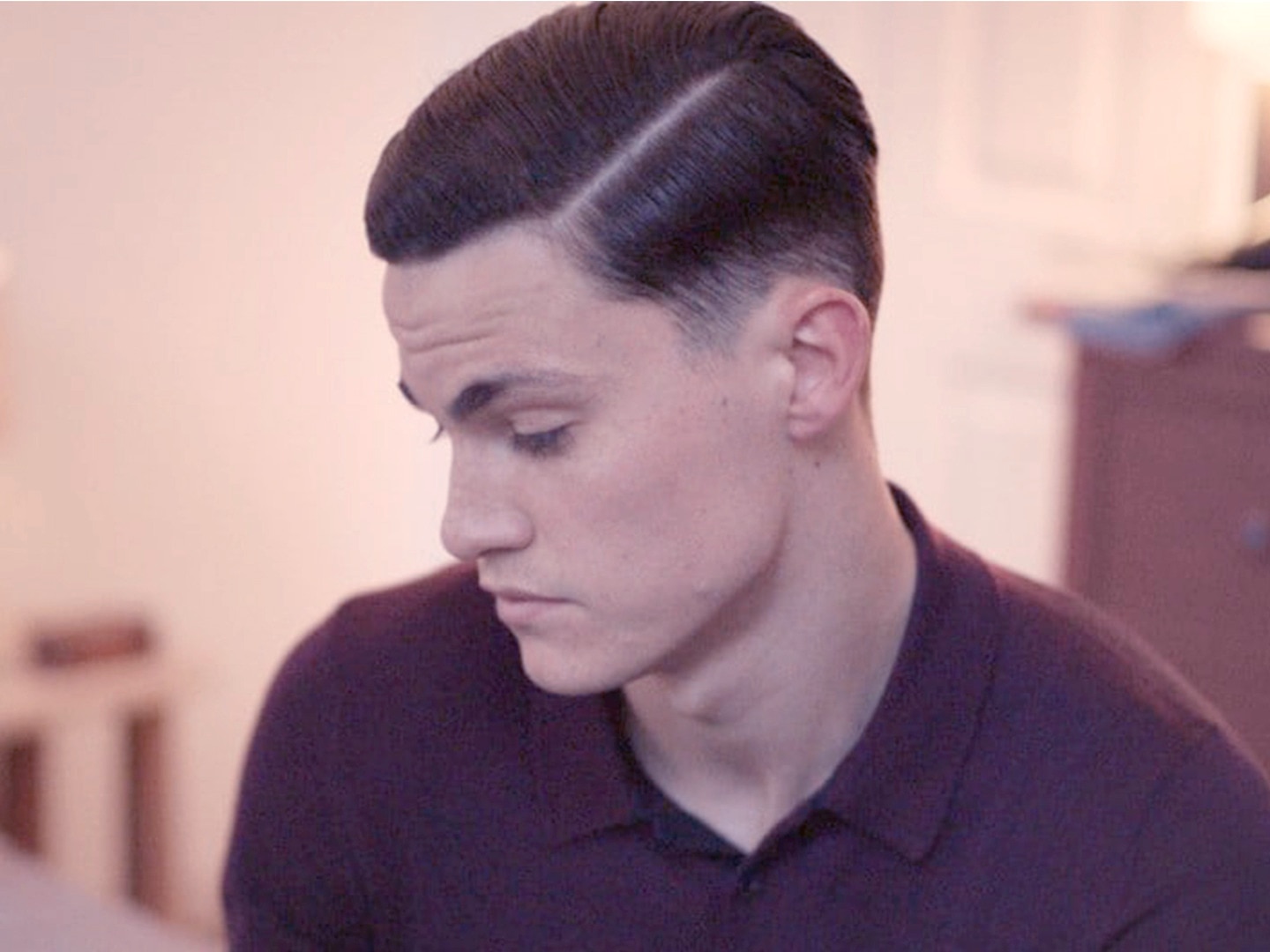 Guy with a side parting teaser.