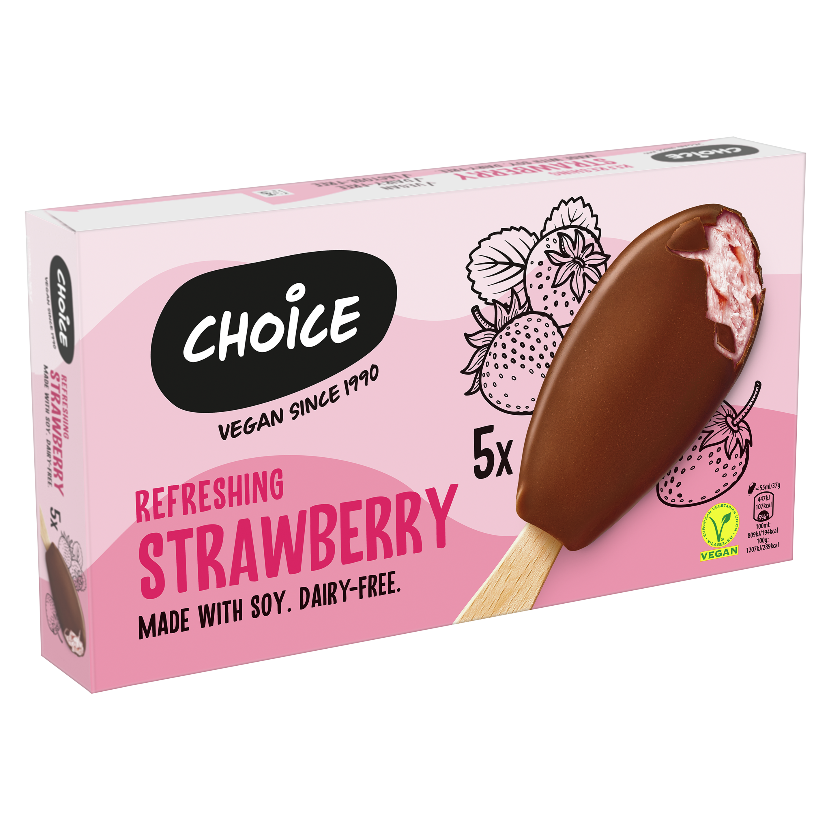 Choice Refreshing Strawberry Stick 5-p
