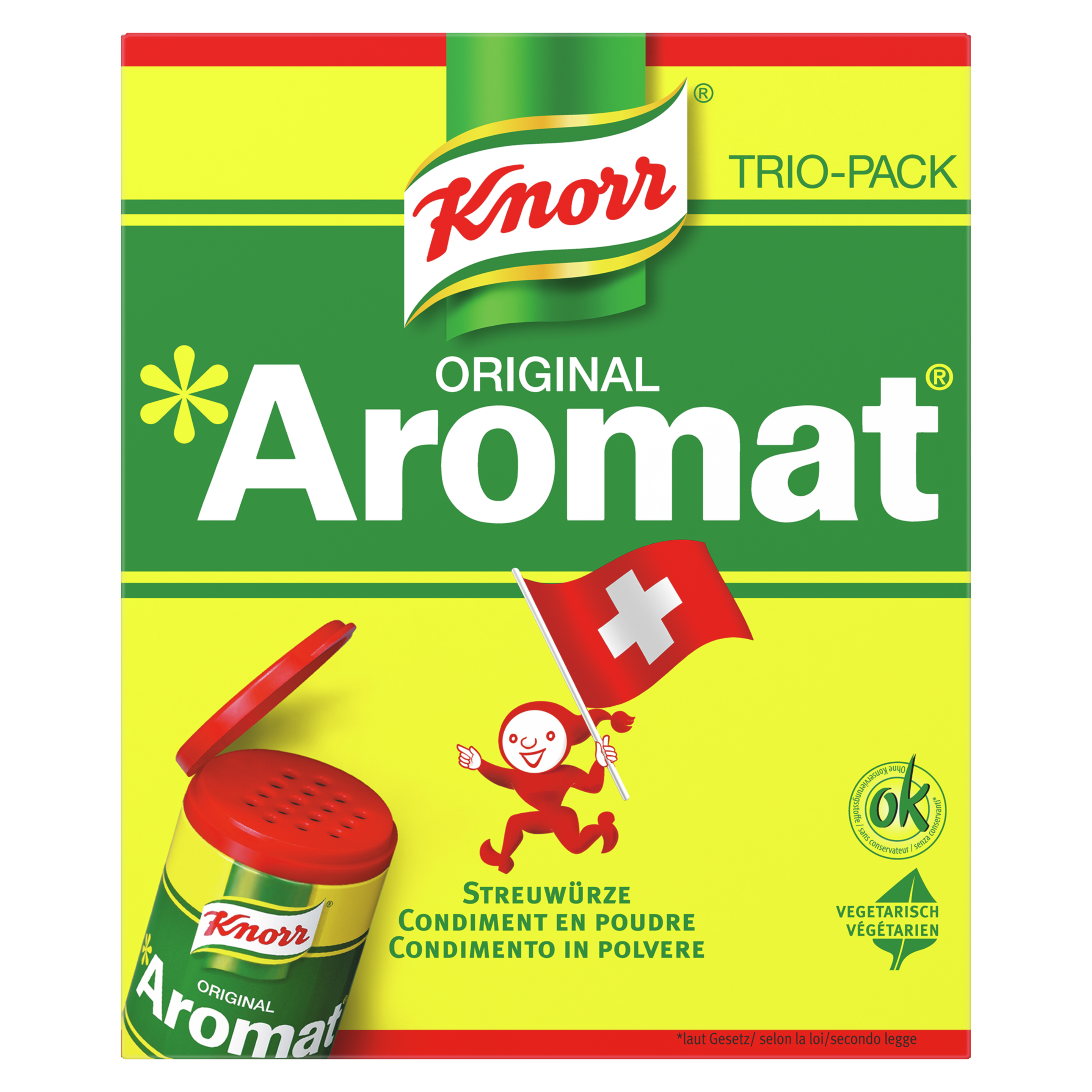 KNORR Aromat Condiment en poudre 3 x 90 g recharge