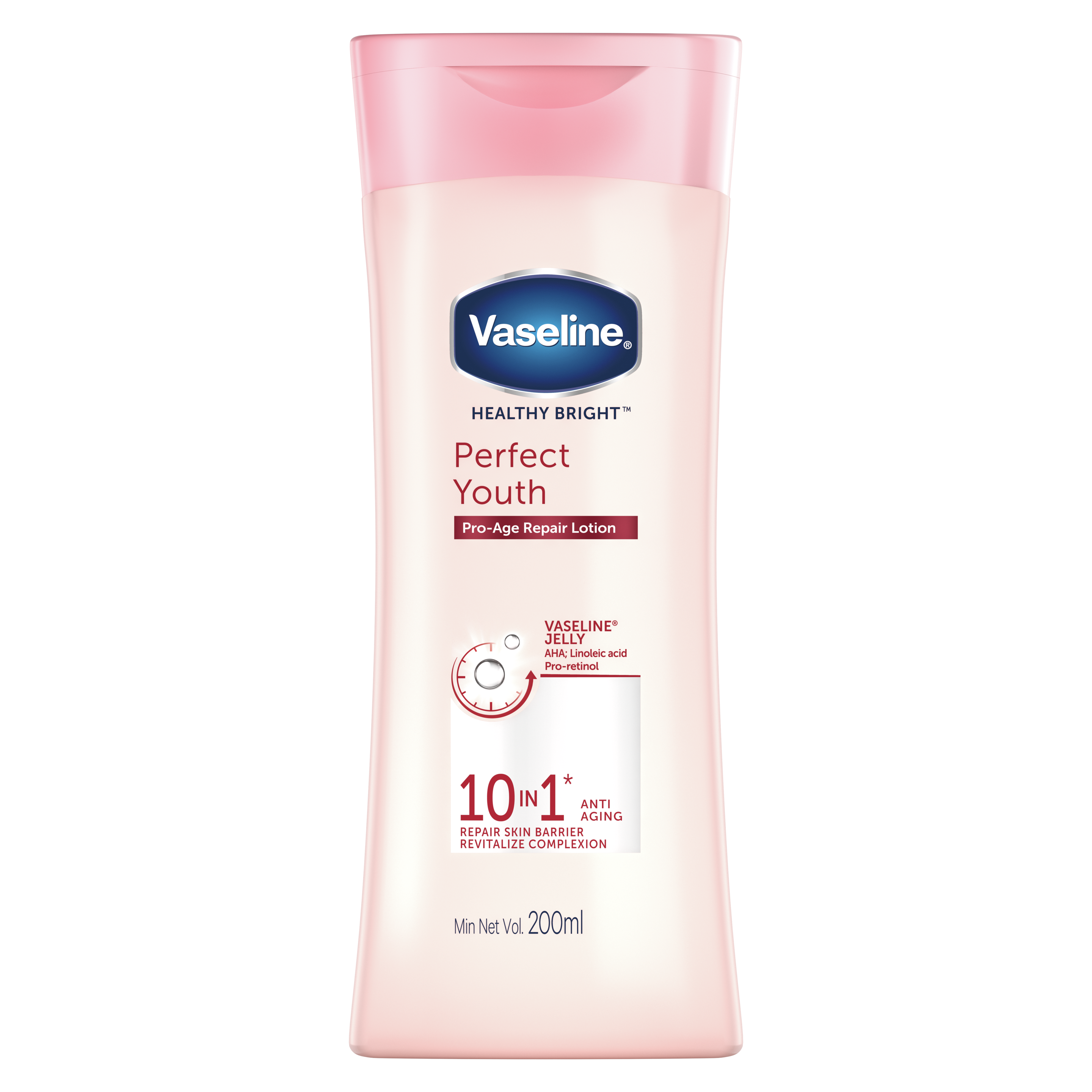 Vaseline Healthy Bright Perfect 10 200ml FOP Pack