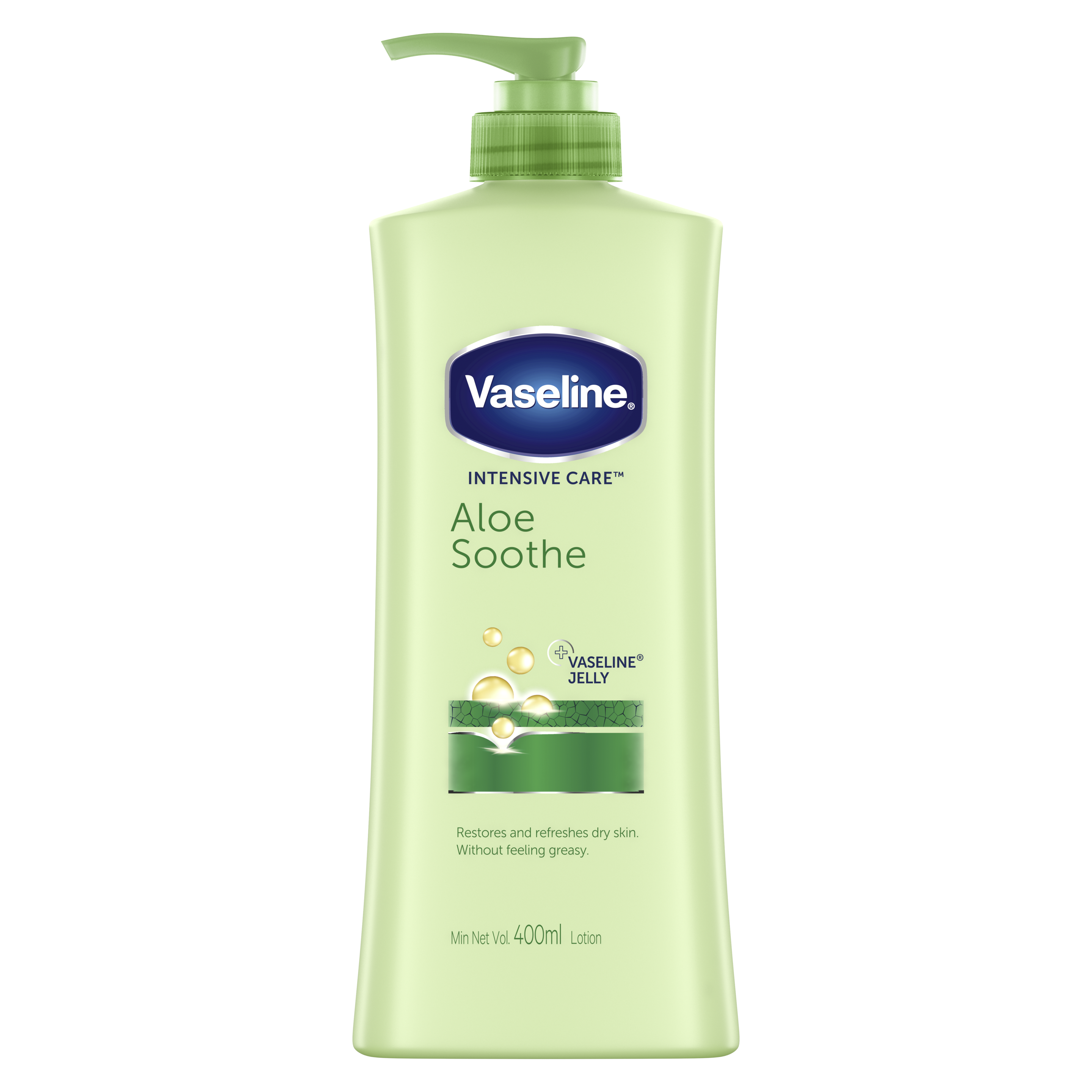 Vaseline Intensive Care Aloe Soothe 400ml FOP Pack