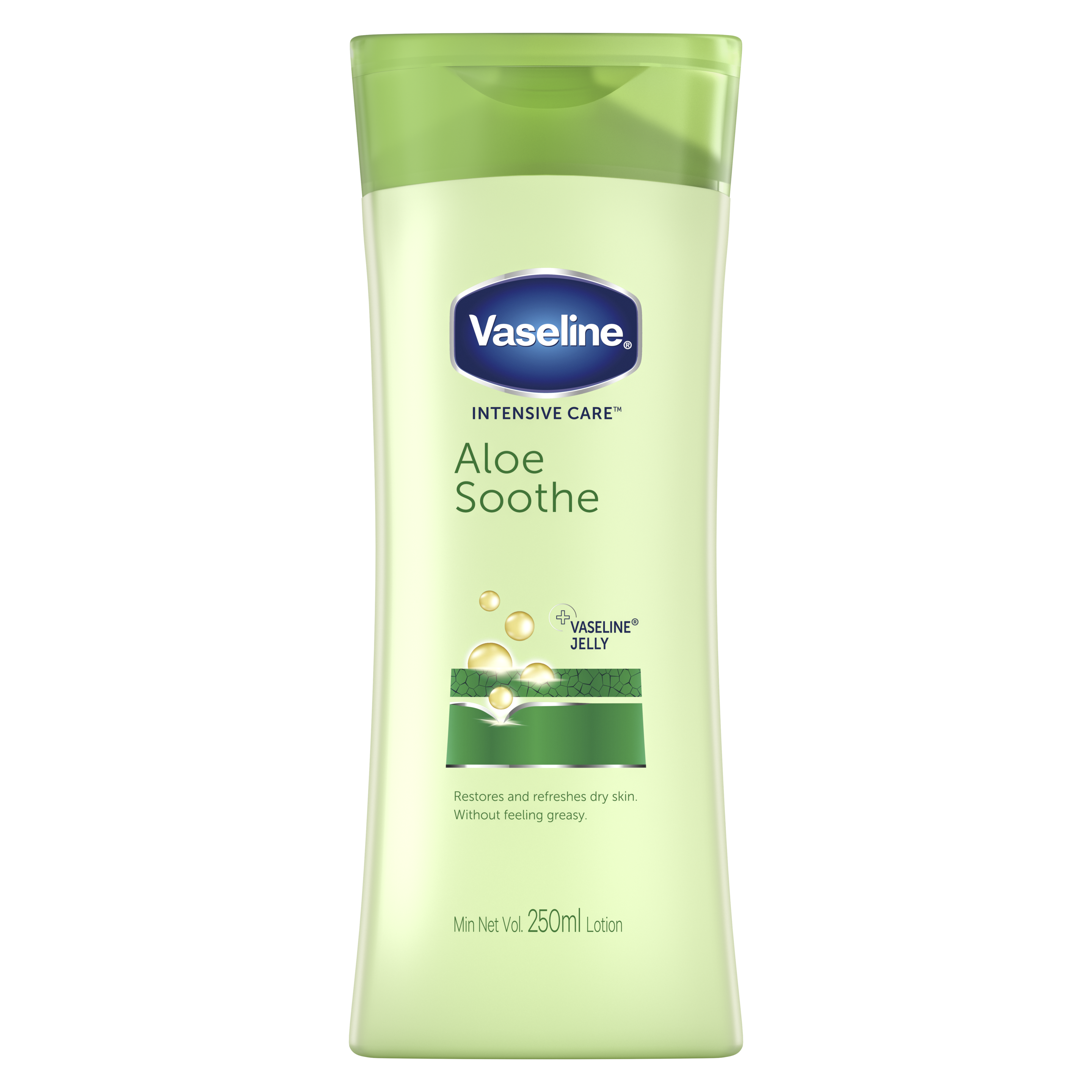 Vaseline Intensive Care Aloe Soothe 250ml FOP Pack