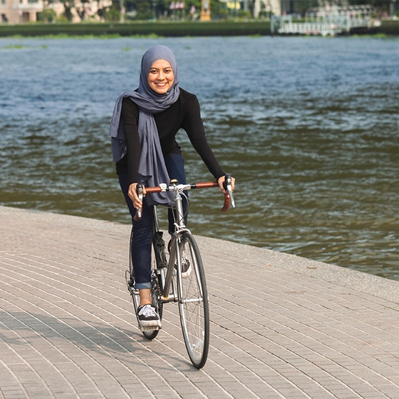 Sweep on your stick.