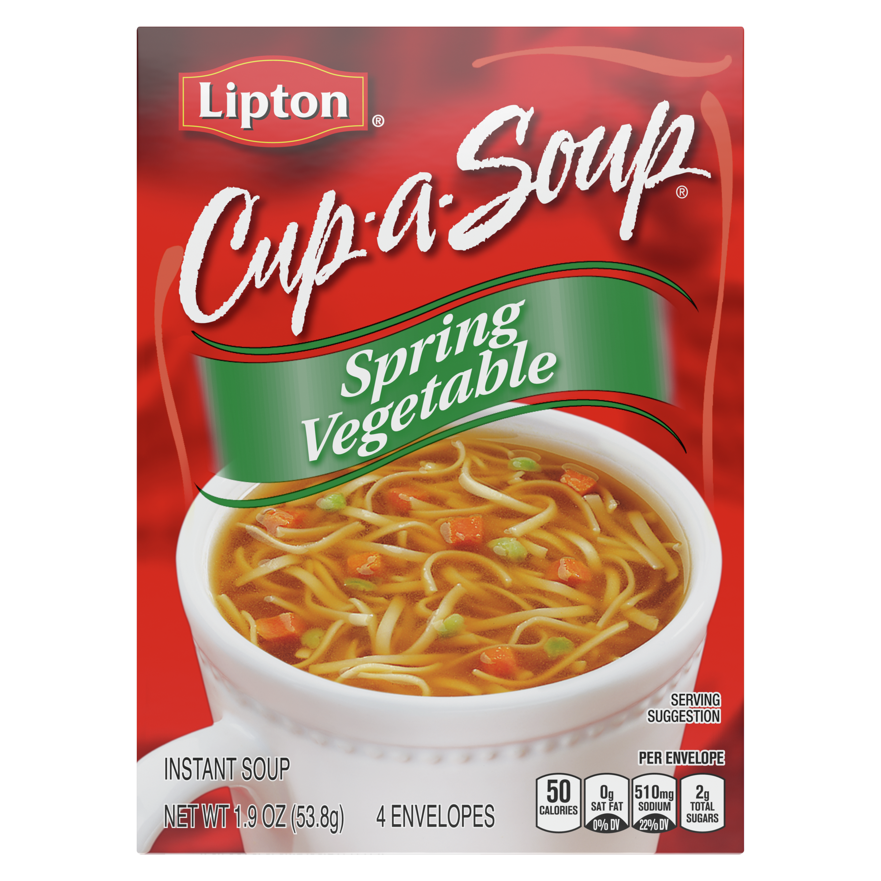 Lipton Cup-a-Soup Instant Soup Spring Vegetable packshot