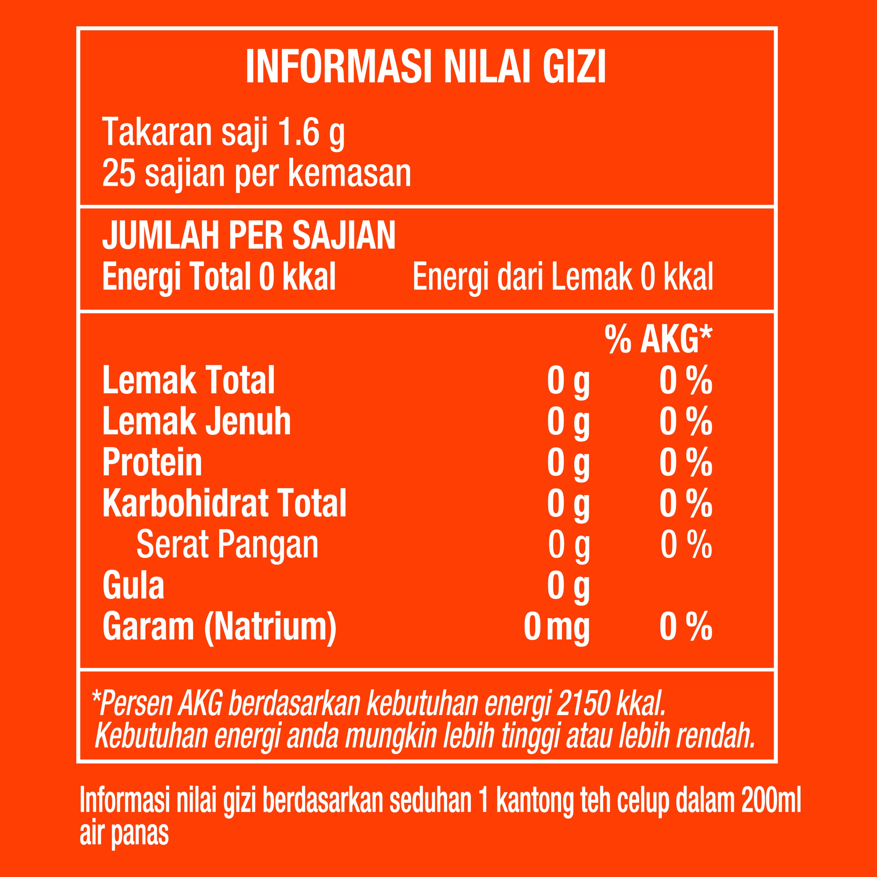 Sarimurni  TEH CELUP  KANTONG BUNDAR  1.6G packshot