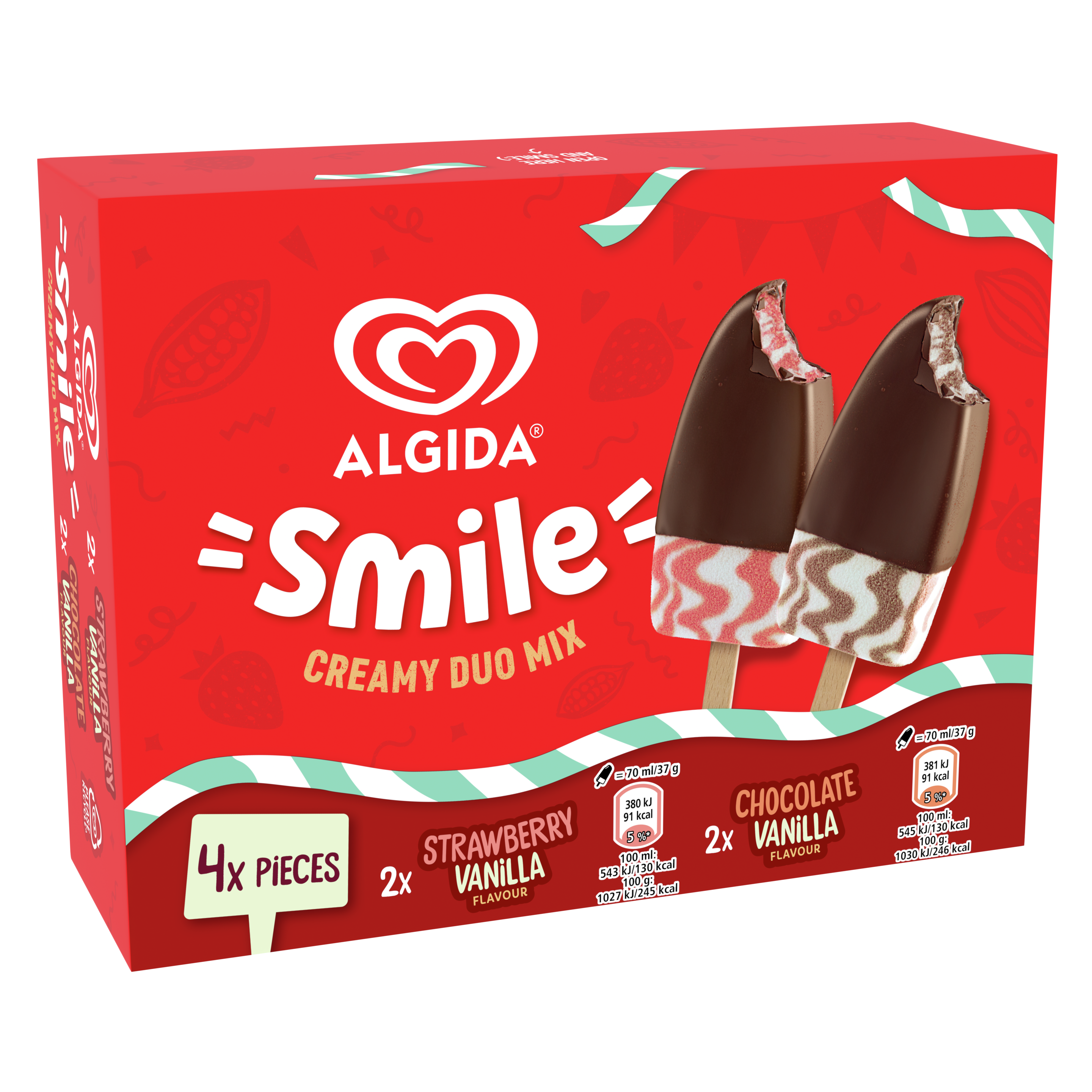 ALGIDA SMILE Multipack Creamy Duo Mix