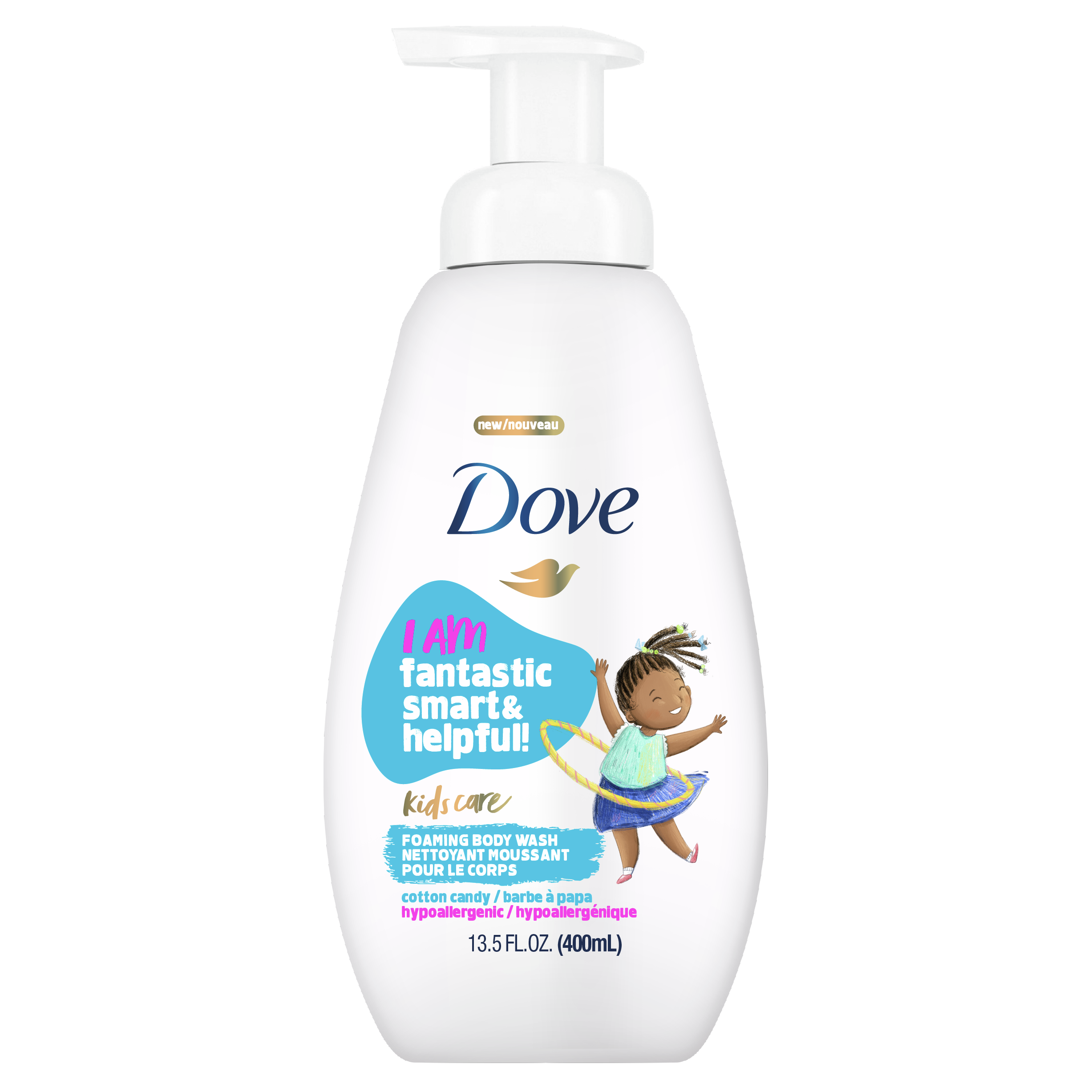 Dove Kids Care Foaming Body Wash Cotton Candy 13.5 oz