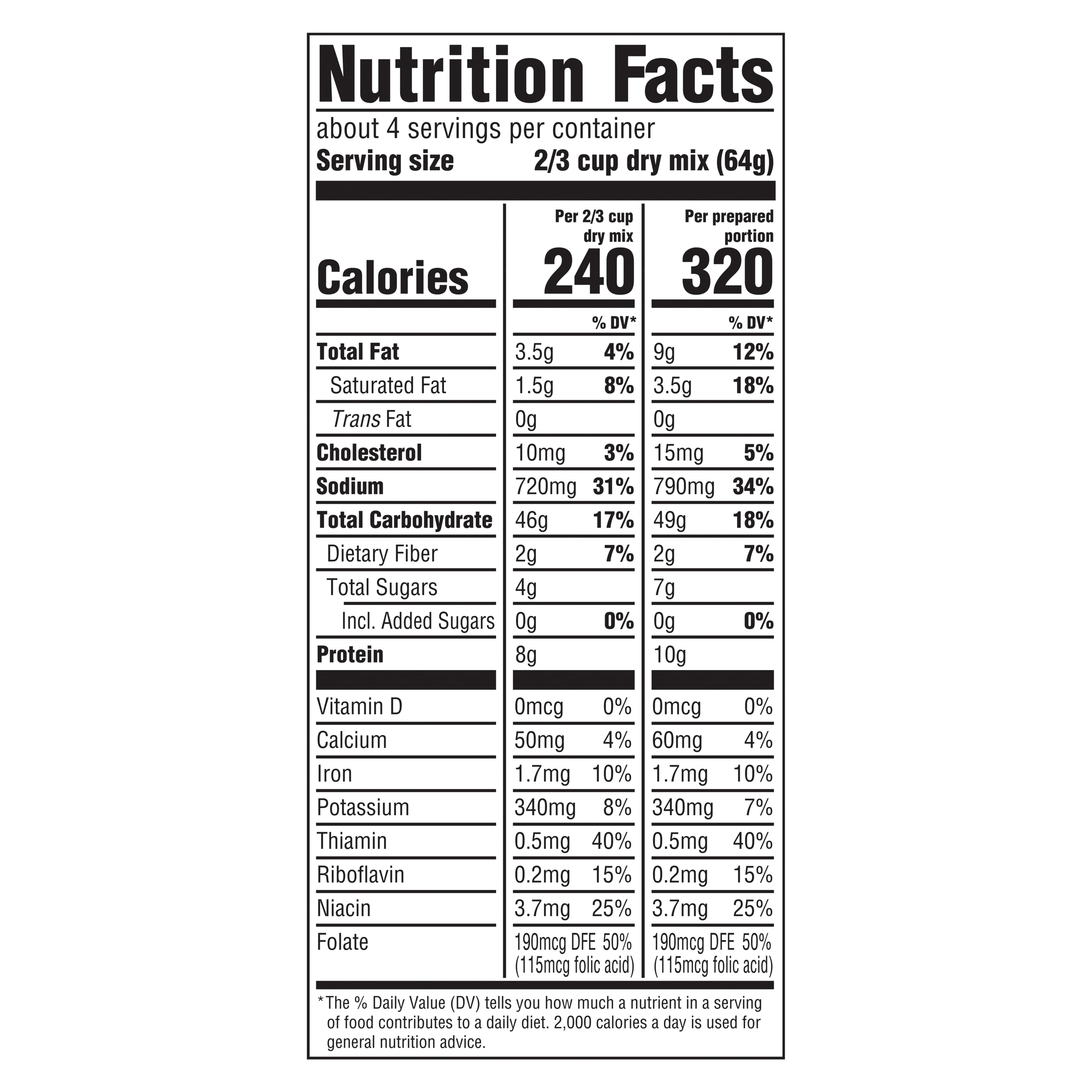 Pasta Alfredo tamaño familiar