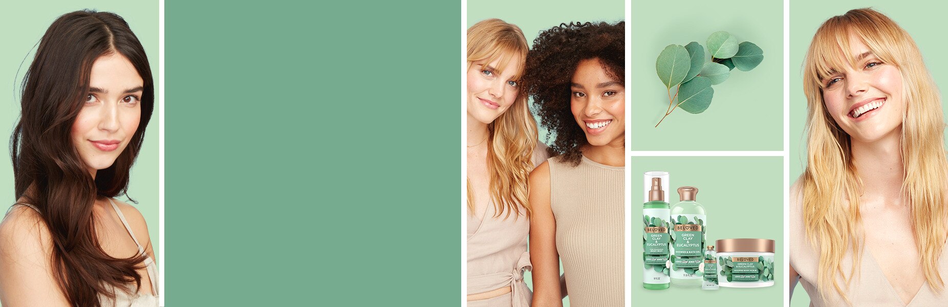 explore the full collections green clay & eucalyptus