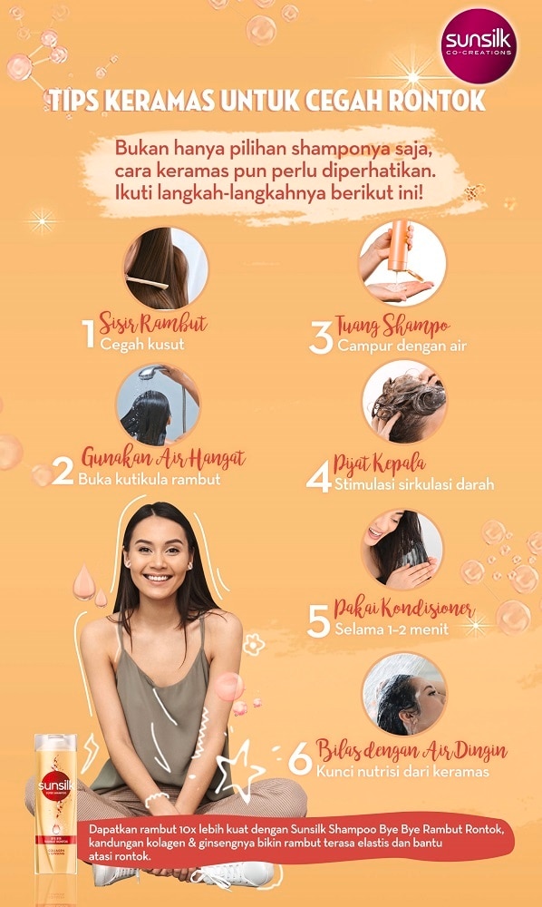 tips keramas untuk cegah rontok