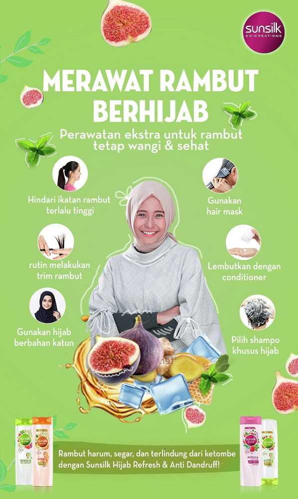merawat rambut berhijab
