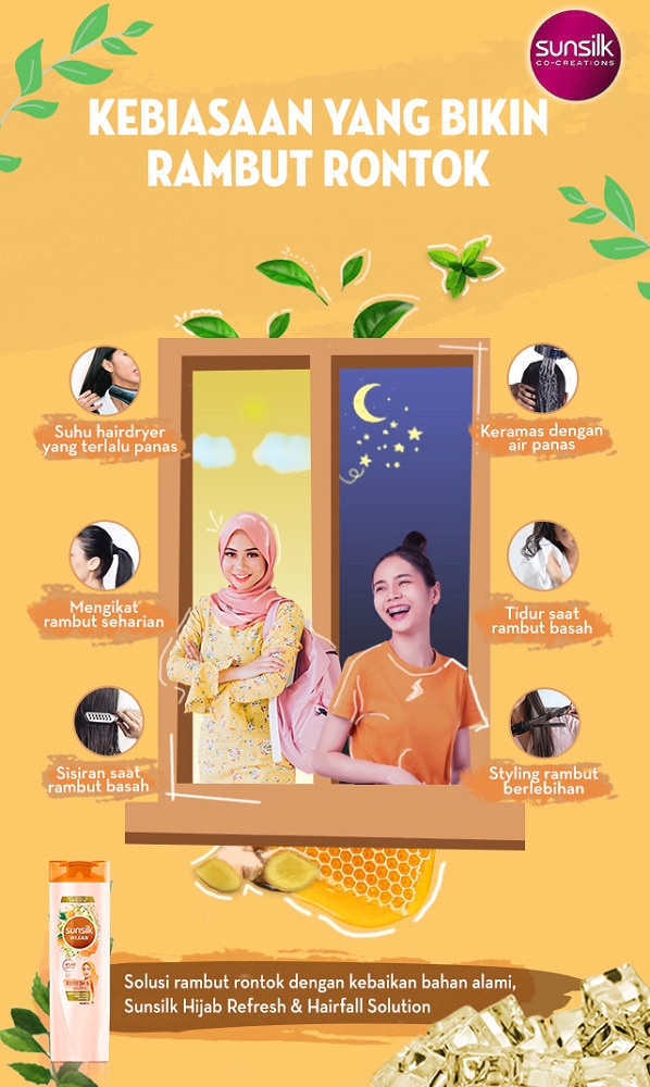 sunsilk hijab refresh and hairfall solution