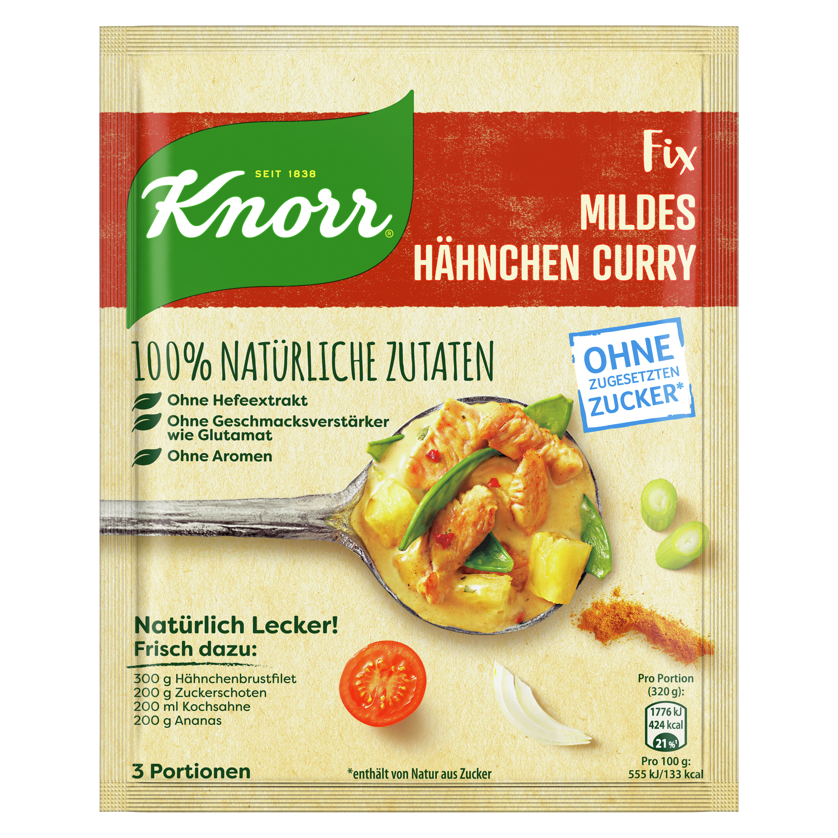 Knorr Natürlich Lecker! Hähnchen Curry 39 g