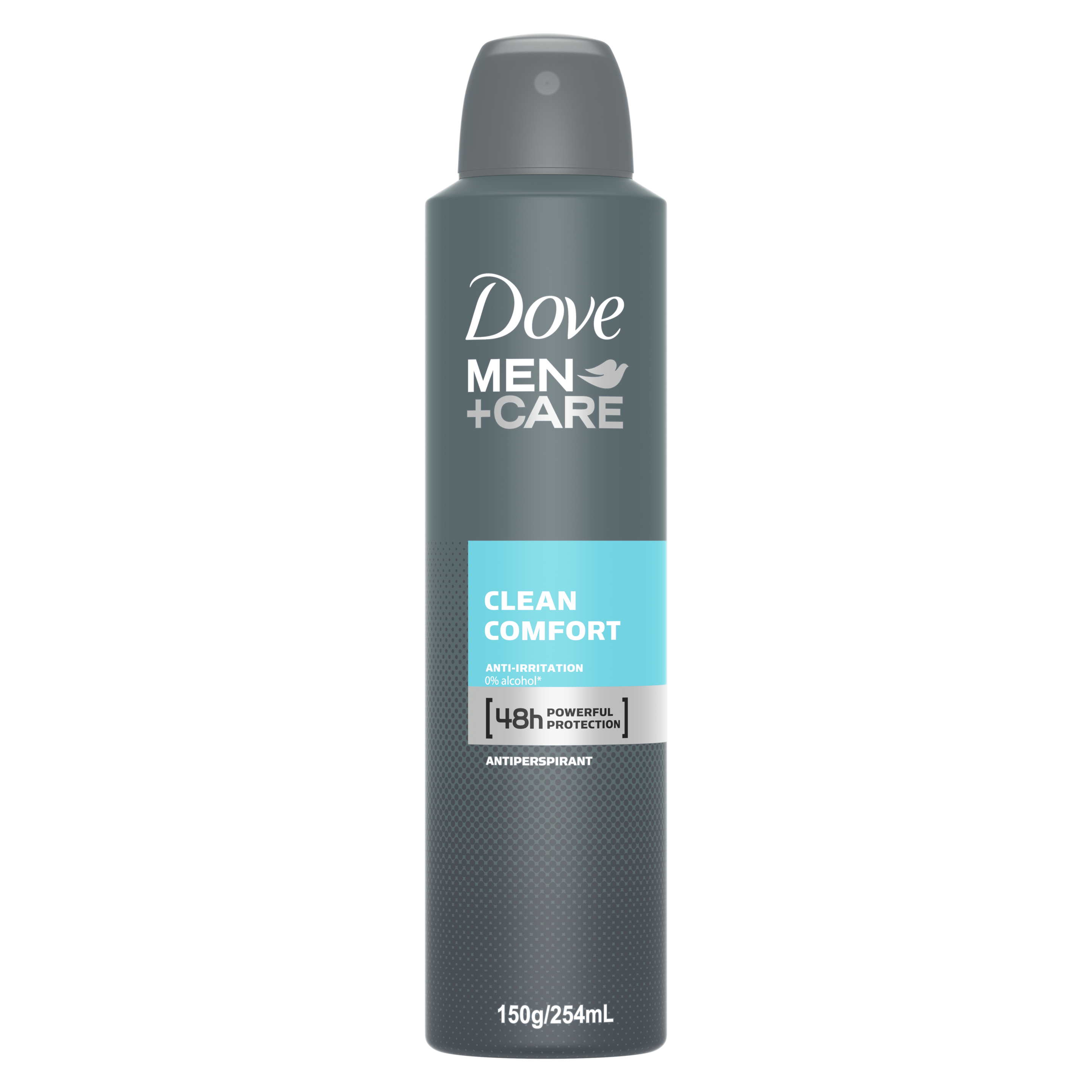 Dove Men+Care Antiperspirant Aerosol Clean Comfort 254ml Text