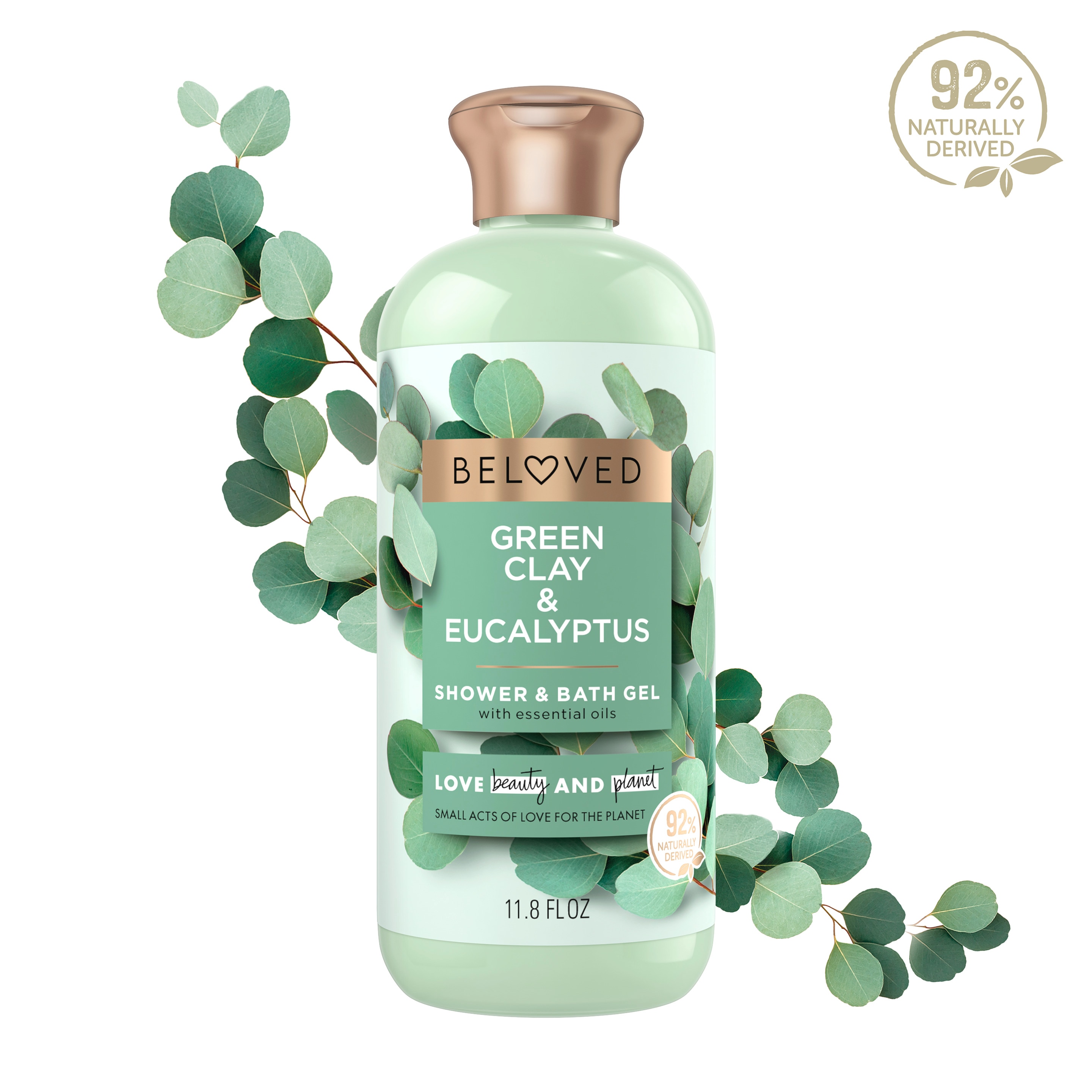 Beloved by Love Beauty and Planet Green Clay and Eucalyptus Bath & Shower Gel
