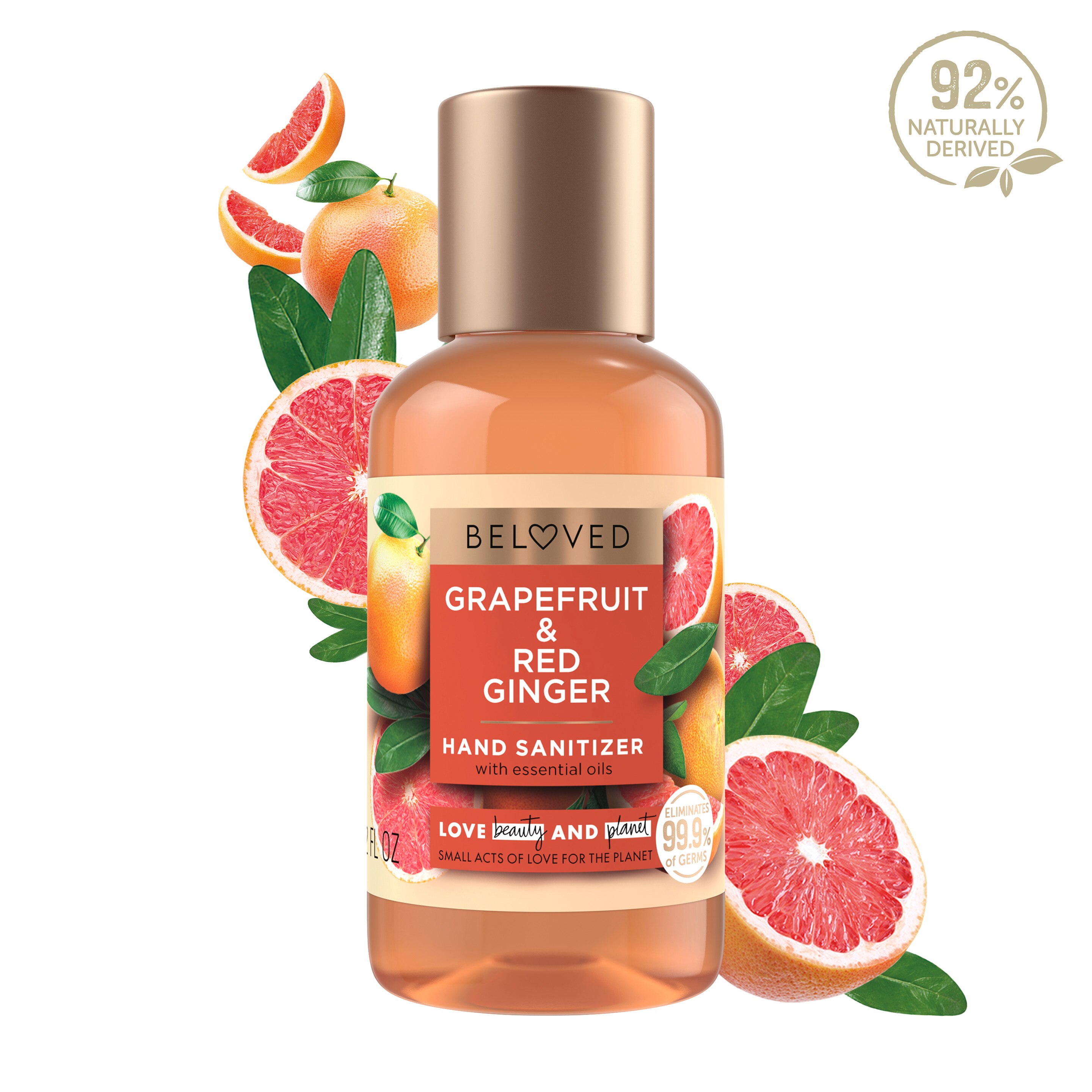 Beloved by Love Beauty and Planet Grapefruit & red Ginger Hand Sanitizer