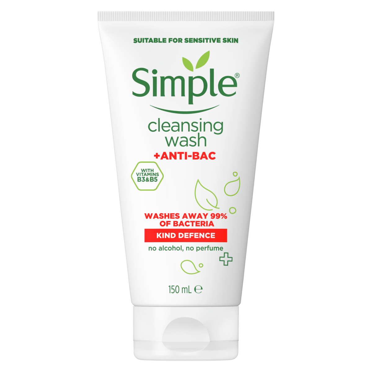 Kind Defence Cleansing Wash + Anti-Bac by Simple