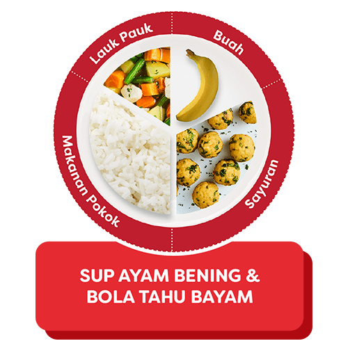 Sup Ayam Bening & Bola Tahu Bayam