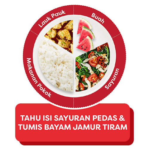 telur dadar tomat dan tumis bayam tahu jagung