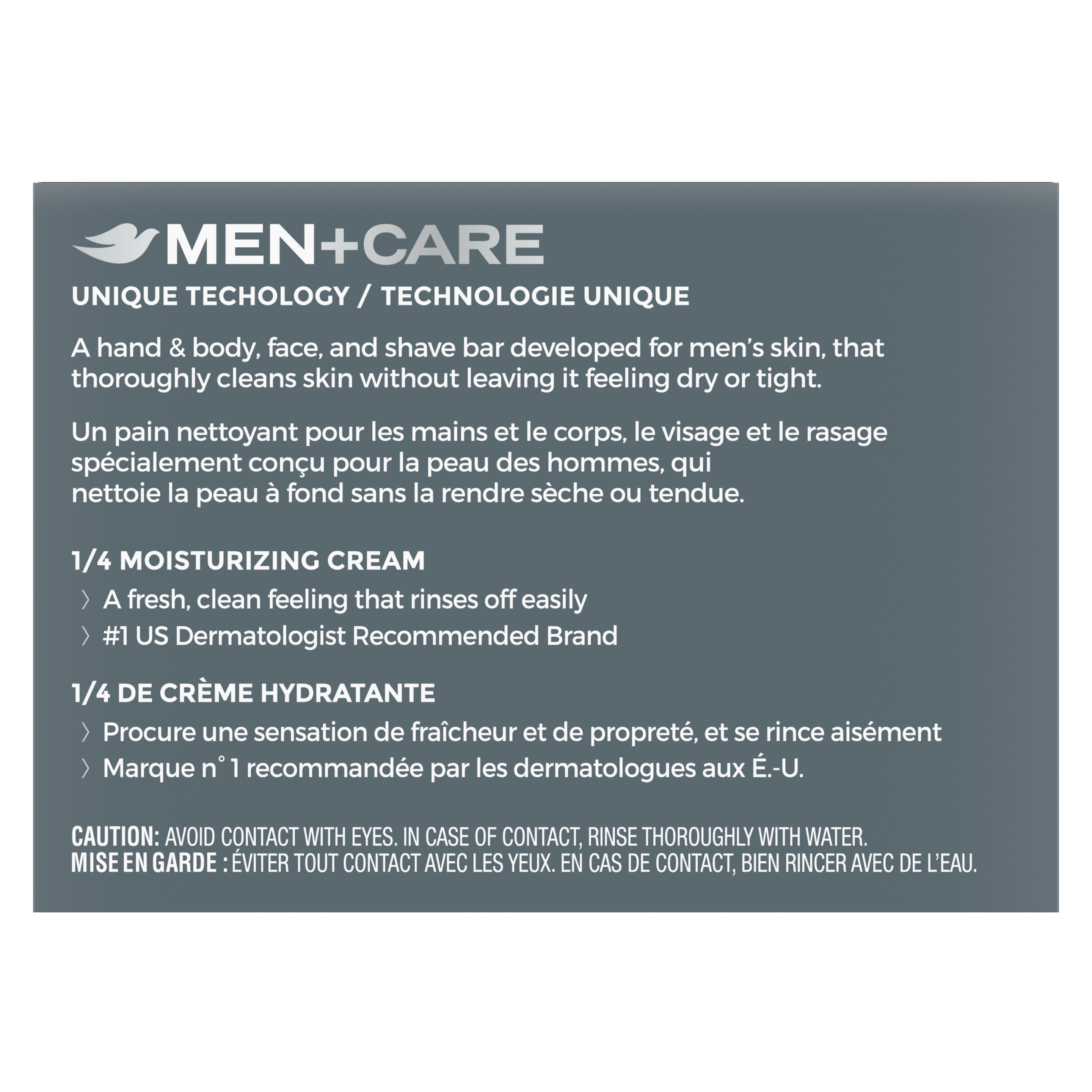 Pain nettoyant pour le corps et le visage Men+Care Fraîcheur ultra