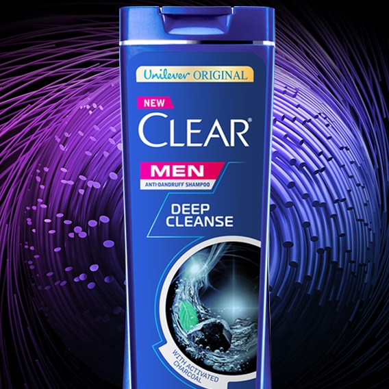 Clear Men Deep Cleanse Shampoo Text