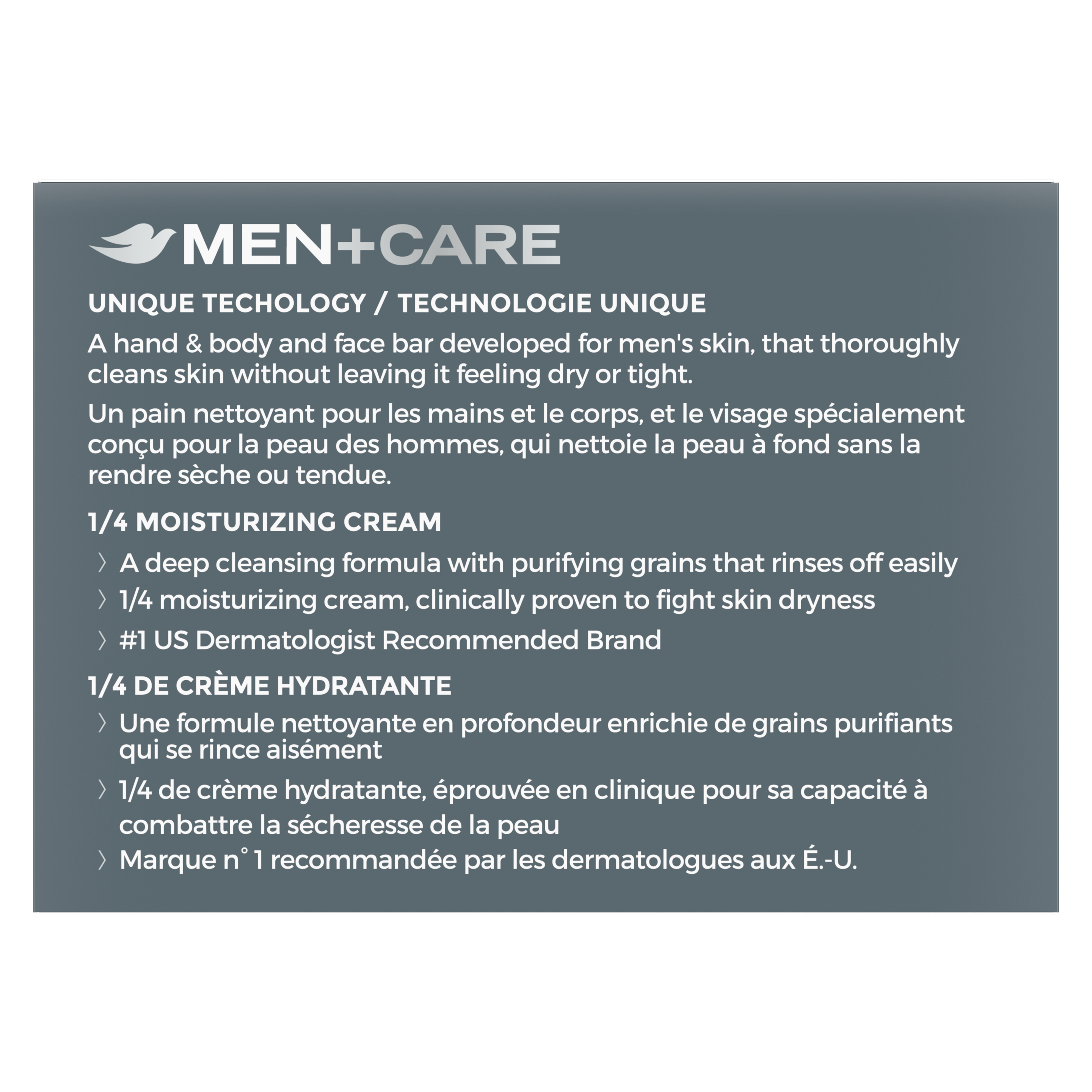 Men+Care Charcoal + Clay 3-n-1 Hand and Body + Face + Shave Bar