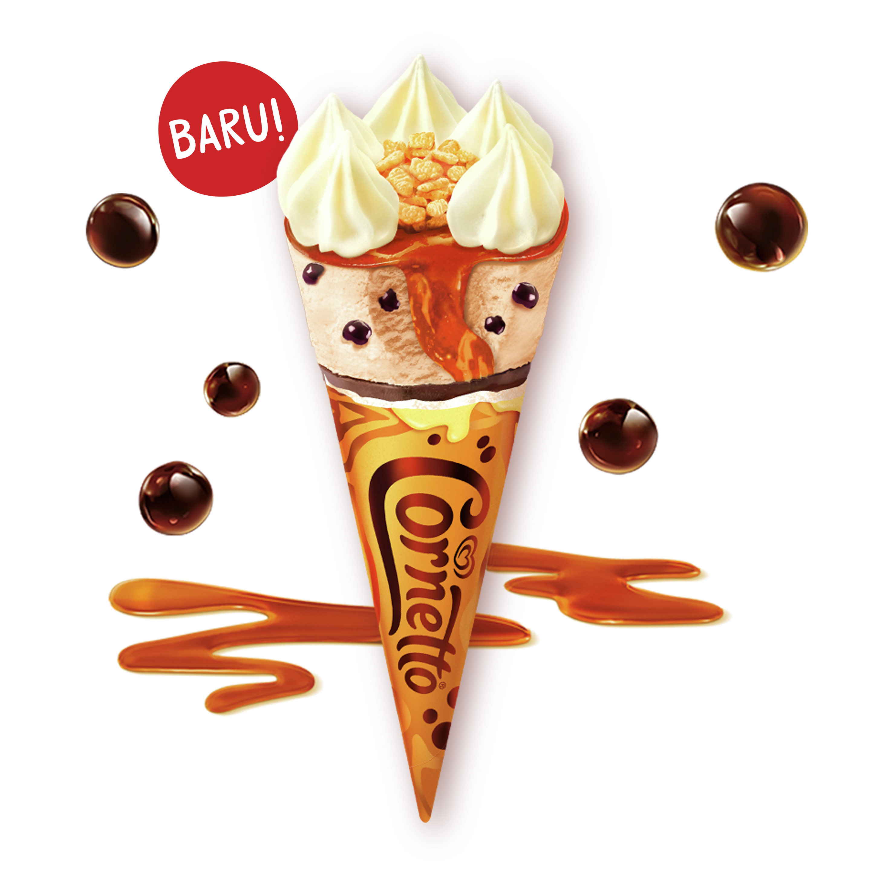 <b>CORNETTO</b> BOBA BROWN SUGAR CHEESE packshot. 