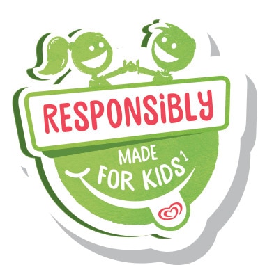 Responsibly Made For Kids logo green with red letters