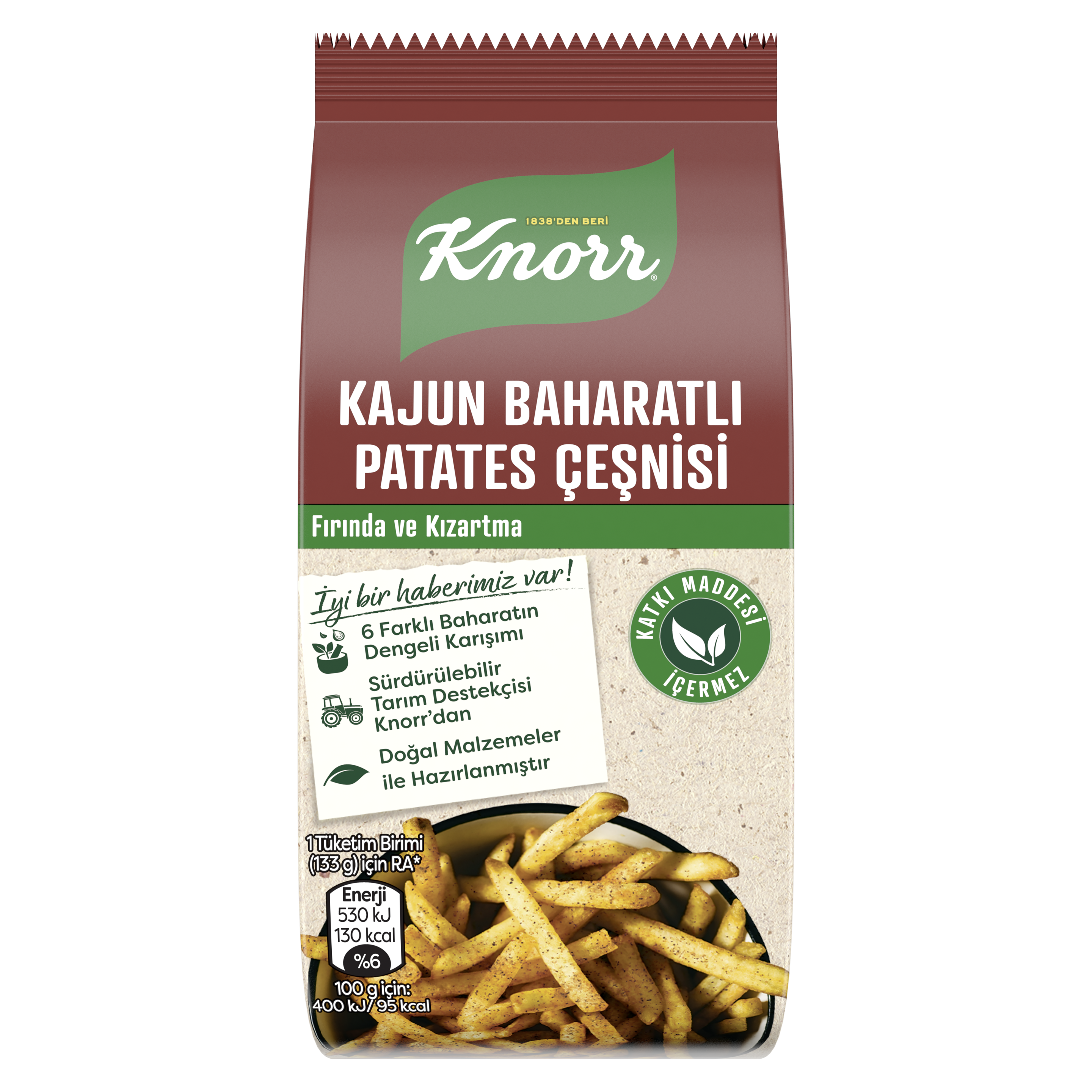 Knorr Çeşni Kajun Baharatlı Patates Çeşnisi packshot