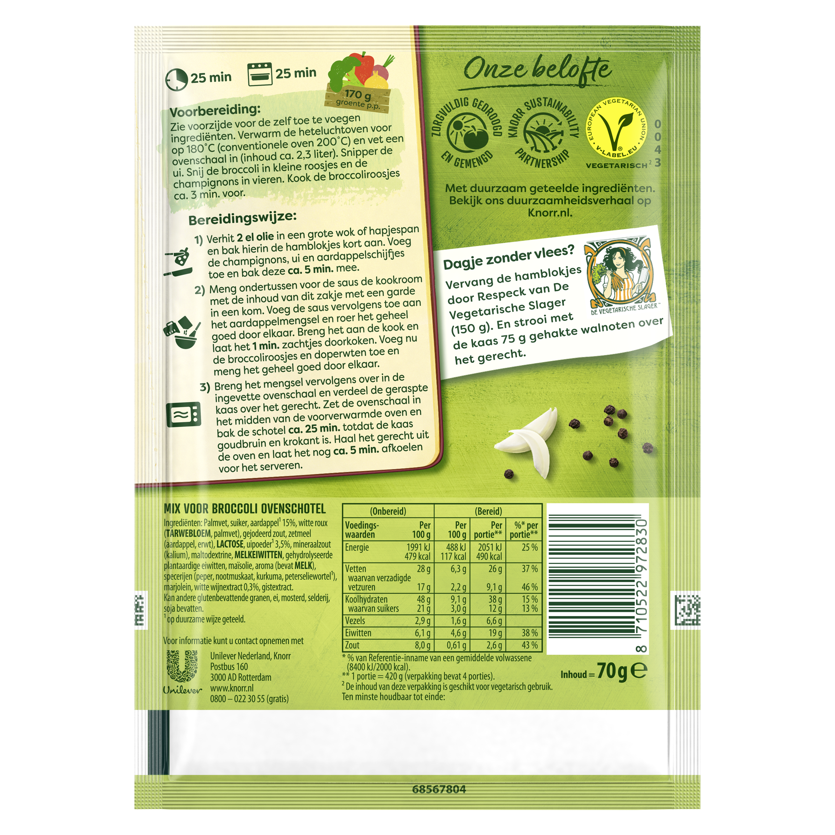 Mix voor Broccoli Ovenschotel